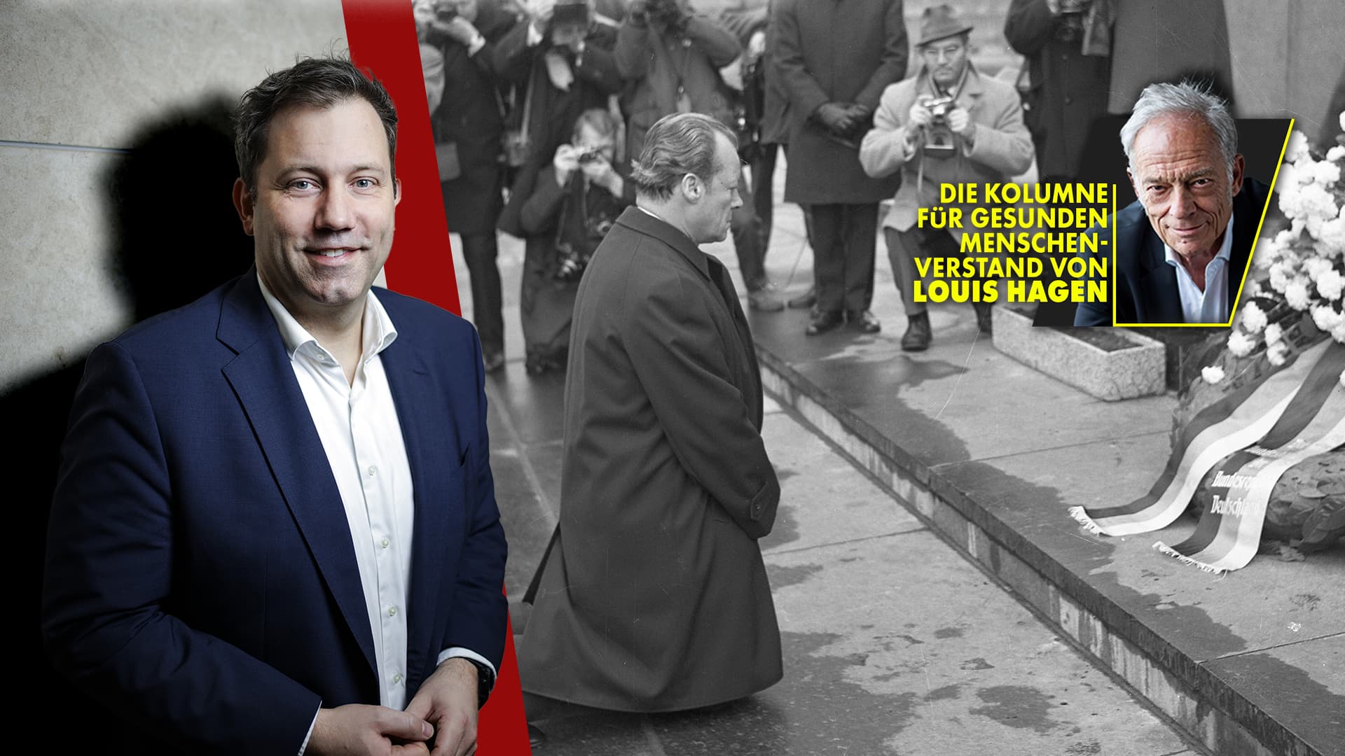 Größenwahnsinnige Genossen: Die SPD sieht in Klingbeil den Erben von Willy Brandt – und meint das ernst