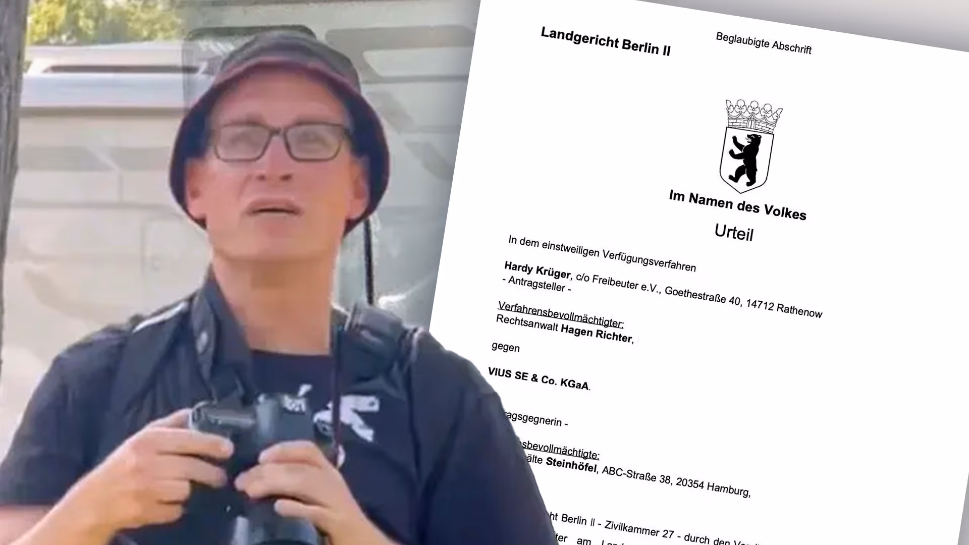 NIUS gewinnt vor Gericht gegen Antifa-Fotografen Hardy Krüger – hier lesen Sie, was wir alles über ihn behaupten dürfen