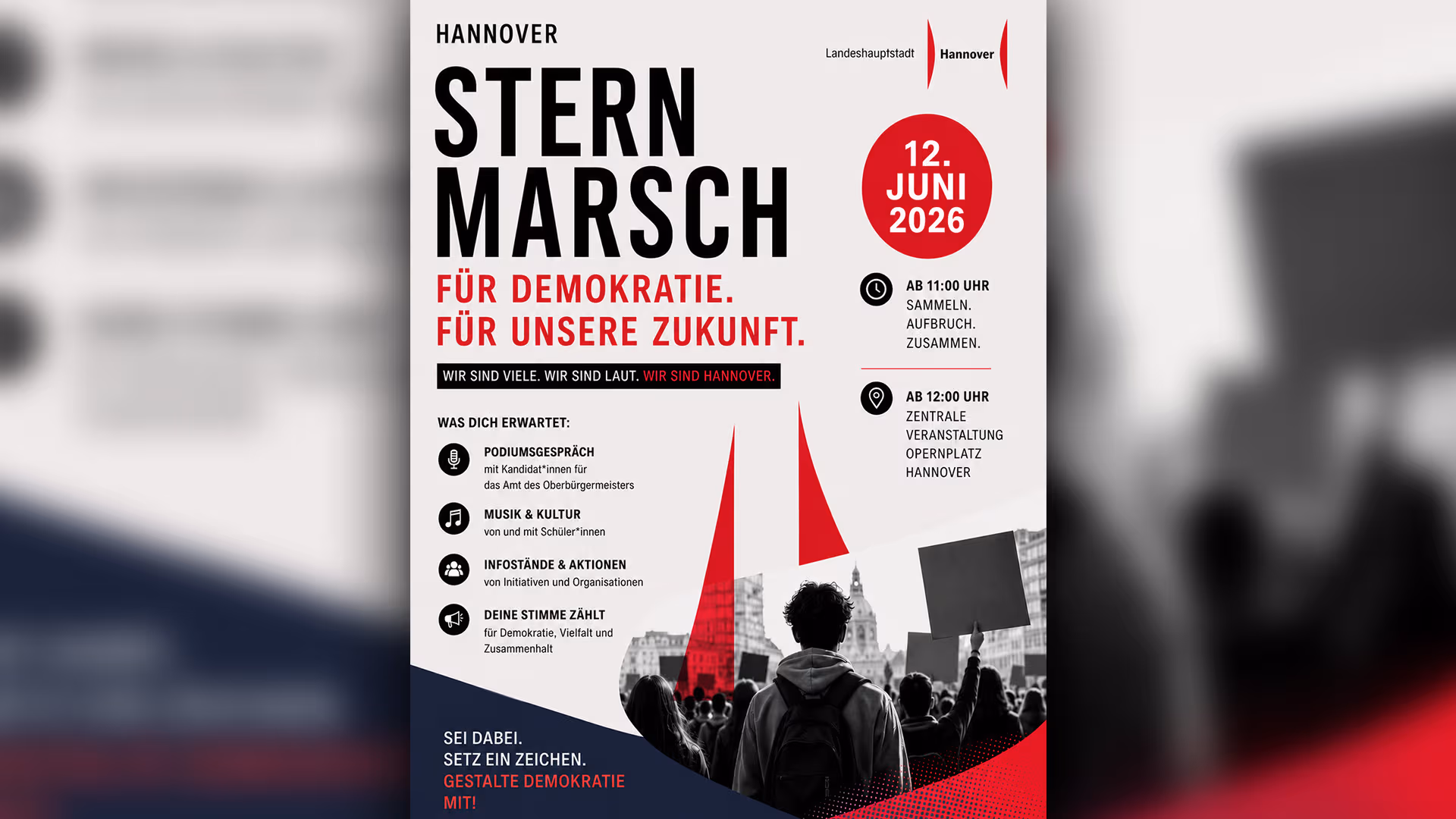 Hannoversche Schulen rufen zum „Sternmarsch“ gegen Rechts auf