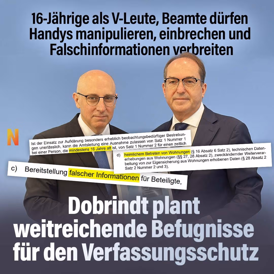 Dobrindt plant weitreichende Befugnisse für den Verfassungsschutz