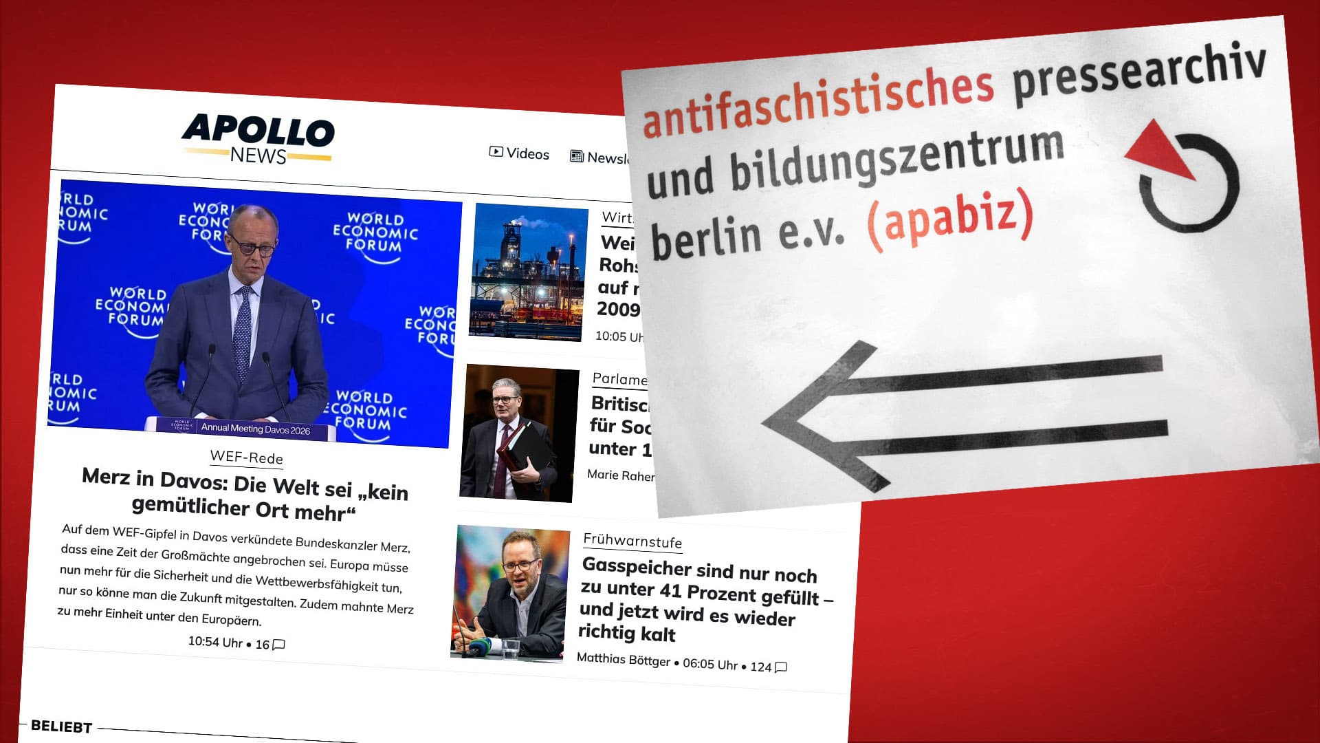 Steuergeldfinanziertes Antifa-Portal markiert Apollo News als „Kampagnenportal, das rechte Narrative bedient“