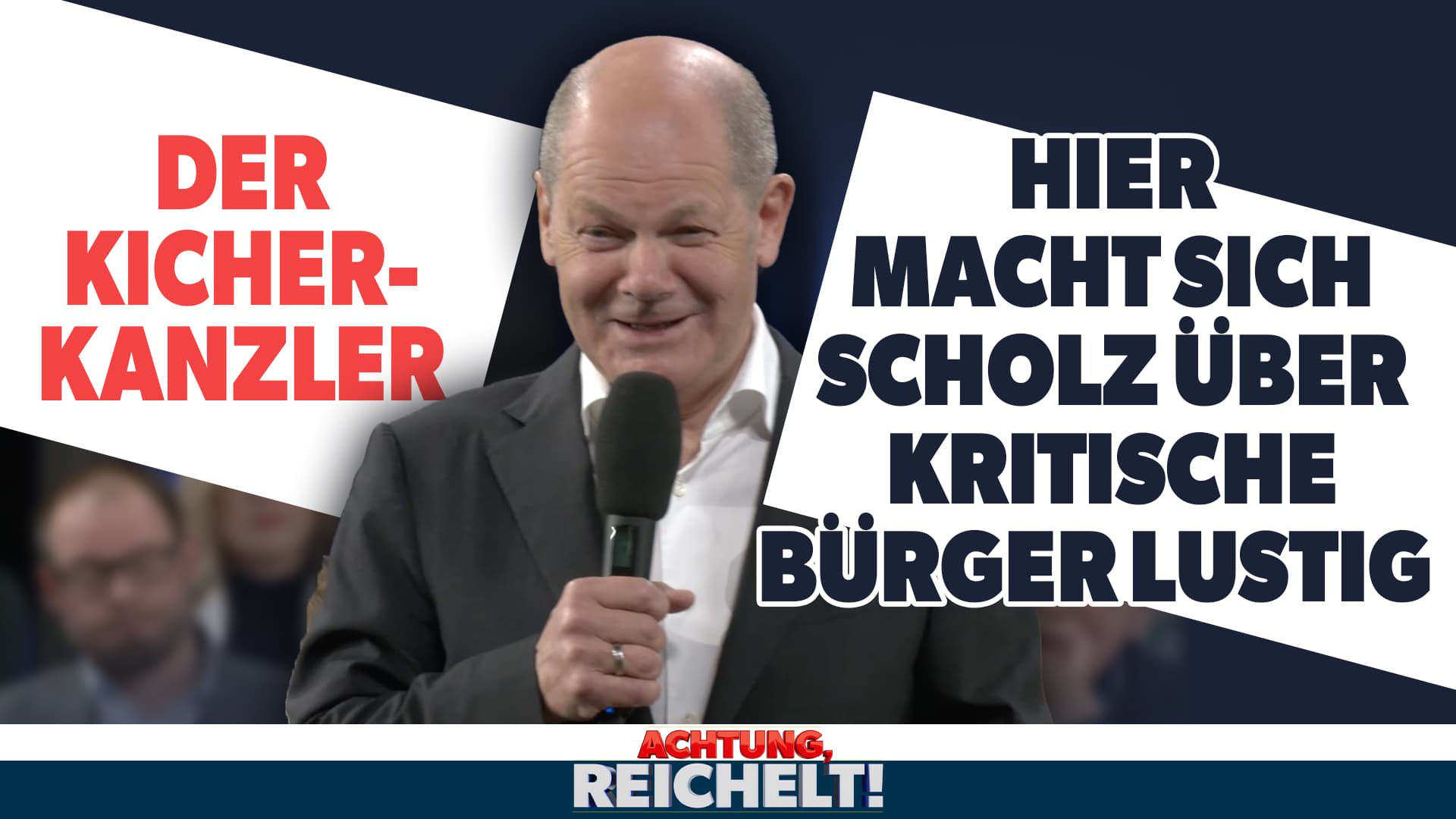 Der Kicher-Kanzler: Olaf Scholz hat nur Spott für kritische Bürger übrig