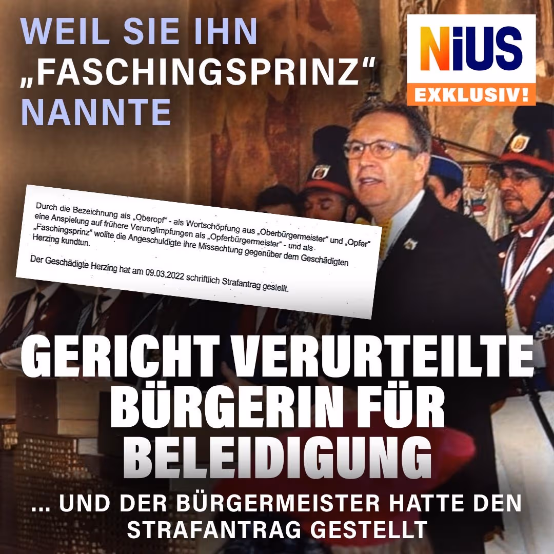 Weil sie einen Bürgermeister „Faschingsprinz“ nannte: Gericht verurteilte Bürgerin für Beleidigung