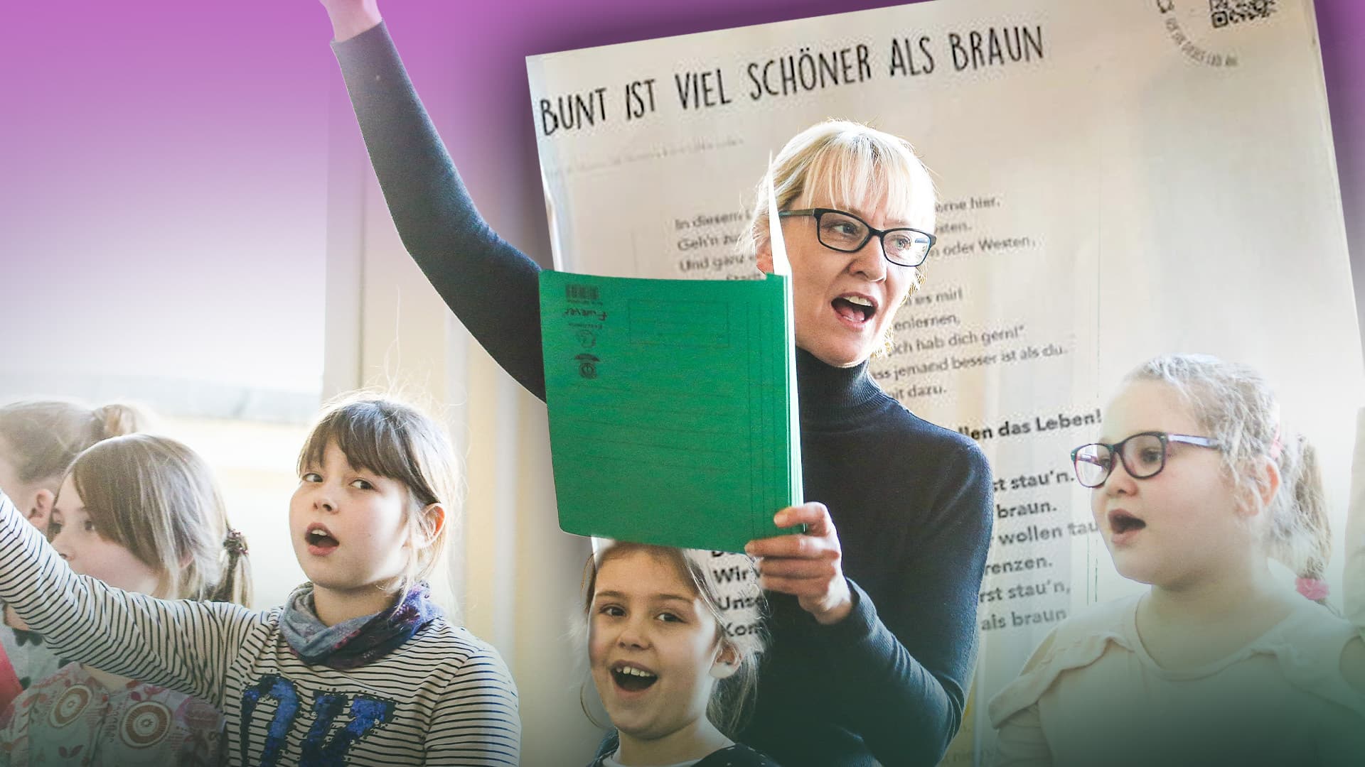 „Bunt ist viel schöner als braun“: 8-jährige Kinder müssen linke Kampflieder singen