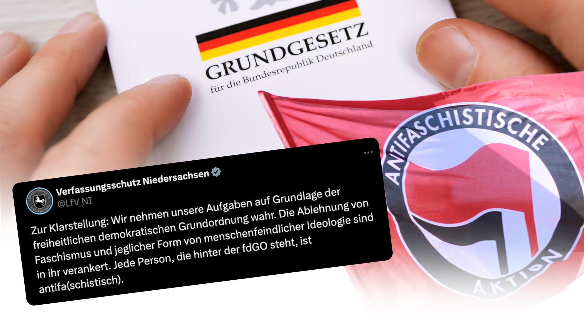 Nach Entgleisung auf X: Verfassungsschutz setzt nun Antifa mit freiheitlich-demokratischer Grundordnung gleich