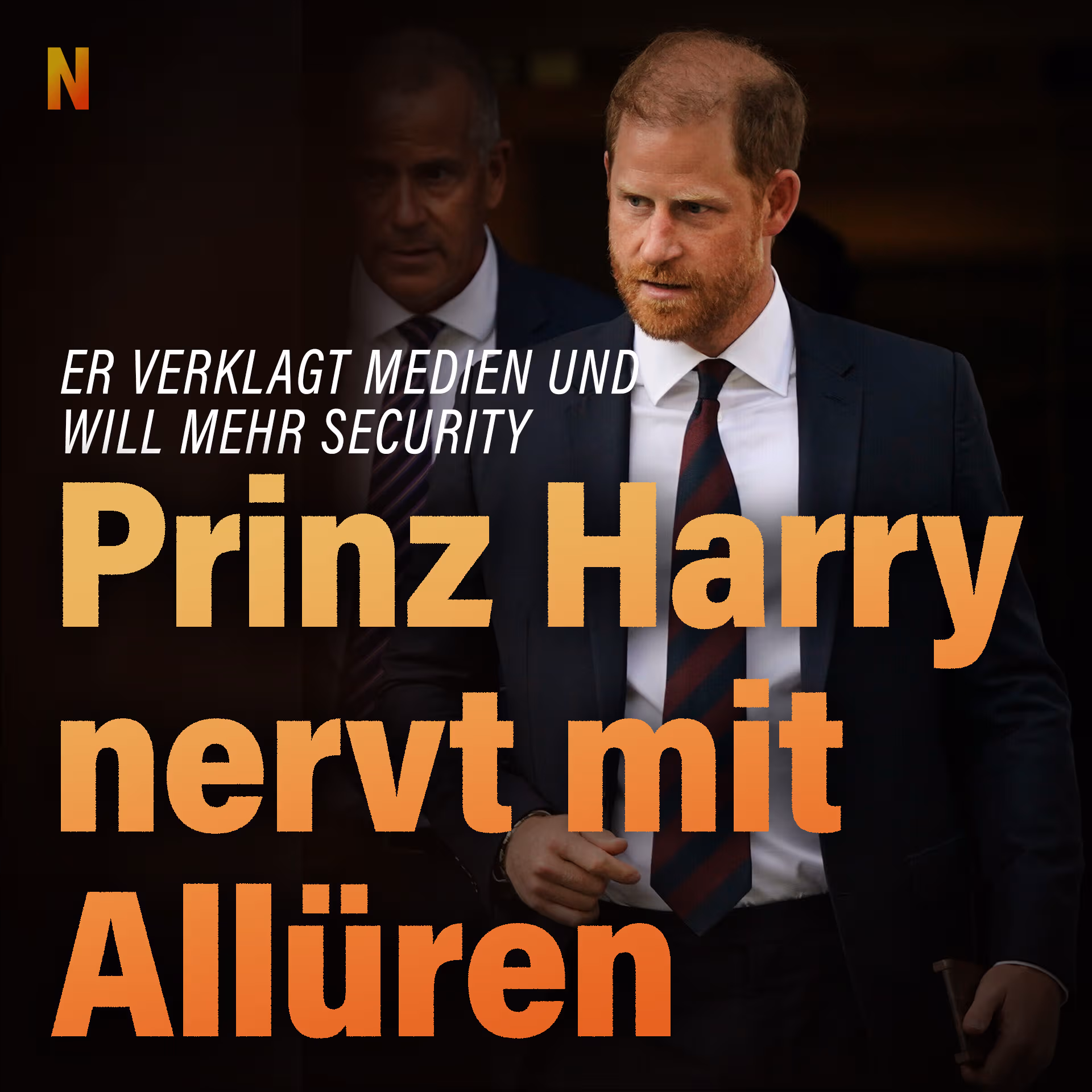 Er verklagt Medien und will mehr Security: Prinz Harry nervt mit Allüren