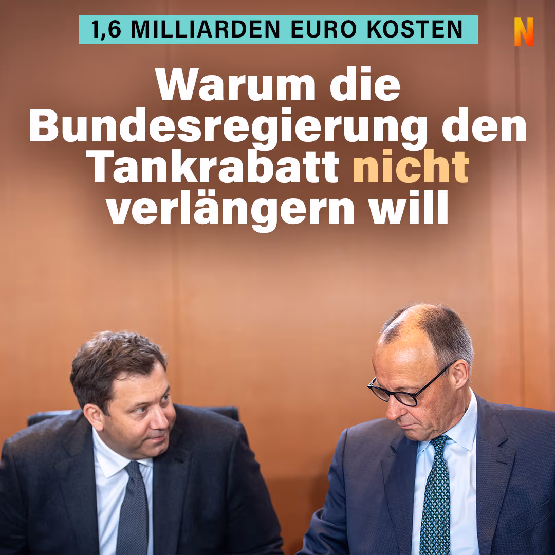 1,6 Milliarden Euro Kosten: Warum die Bundesregierung den Tankrabatt nicht verlängern will