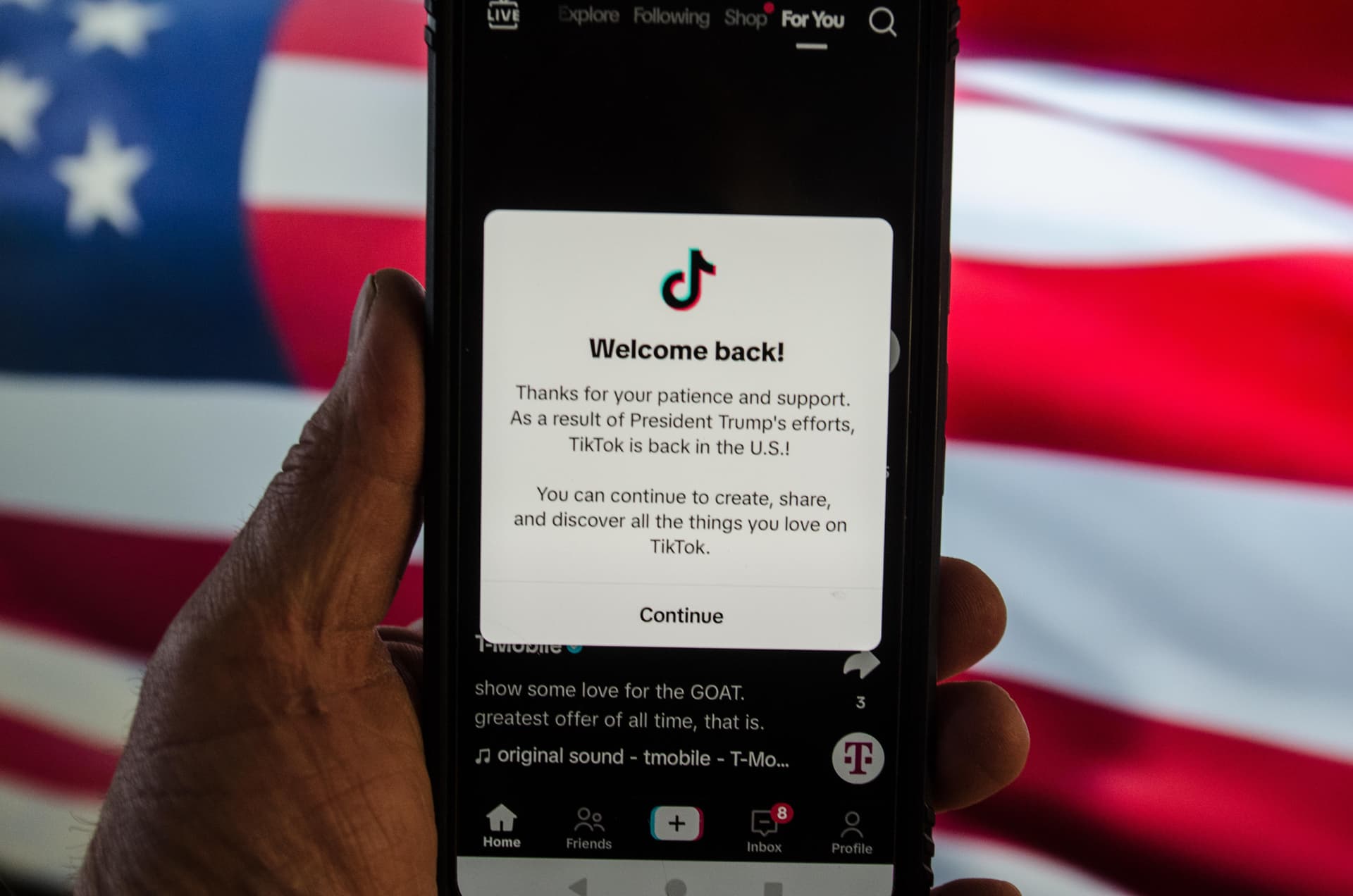 Überraschende Wende: TikTok in den USA wieder da