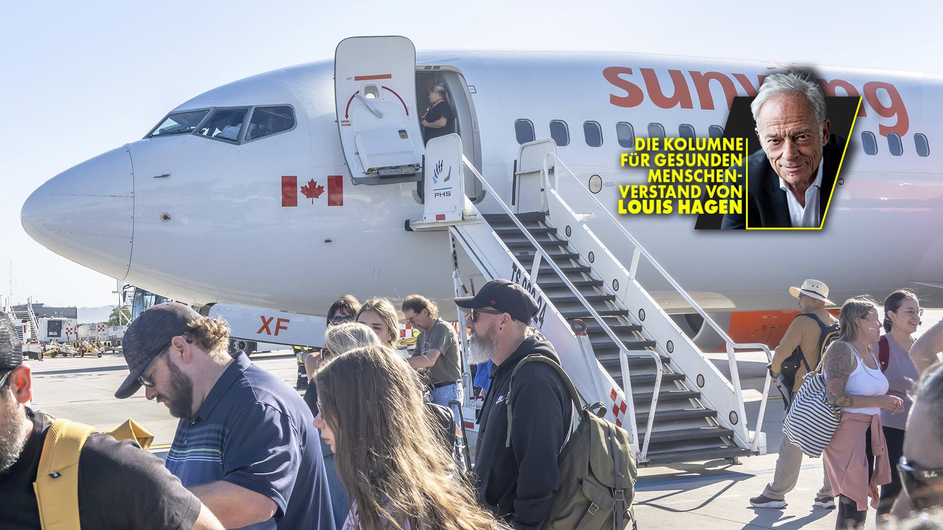 Wie schön es ist, einfach aus dem Flugzeug zu steigen und zu Fuß übers Rollfeld zu gehen