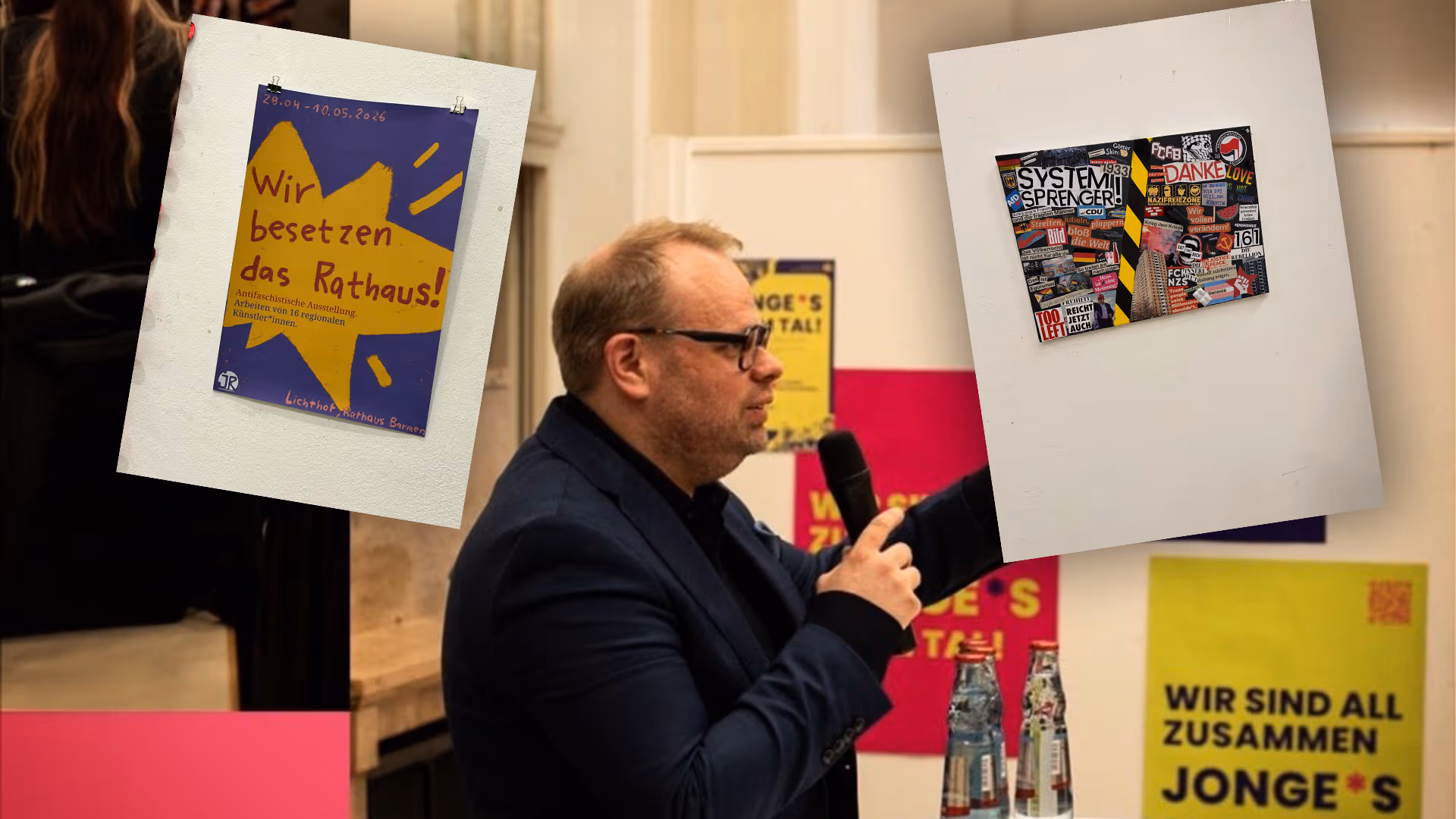 SPD-Bundestagsabgeordneter Helge Lindh eröffnet „antifaschistische“ Kopf-ab-Ausstellung