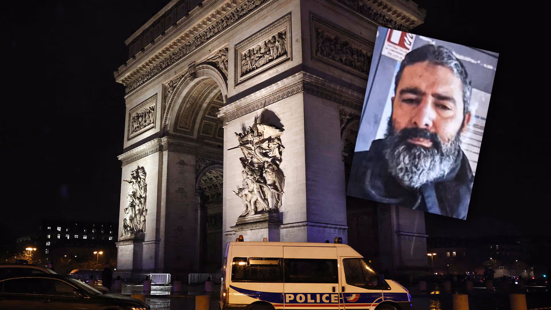 Direkt am Arc de Triomphe in Paris: Islamist sticht mit Messer auf Polizisten ein