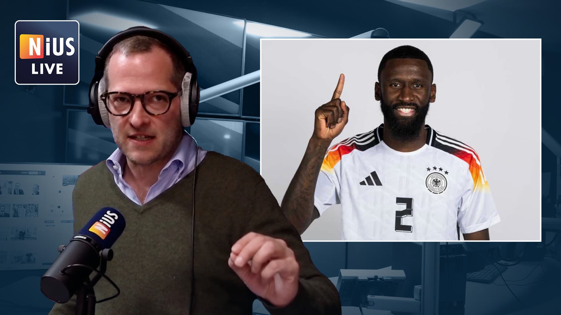 Reichelt bei NIUS LIVE: „Sie können mich anzeigen, können mich anklagen. Ich werde nicht aufhören, Antonio Rüdiger zu kritisieren!“