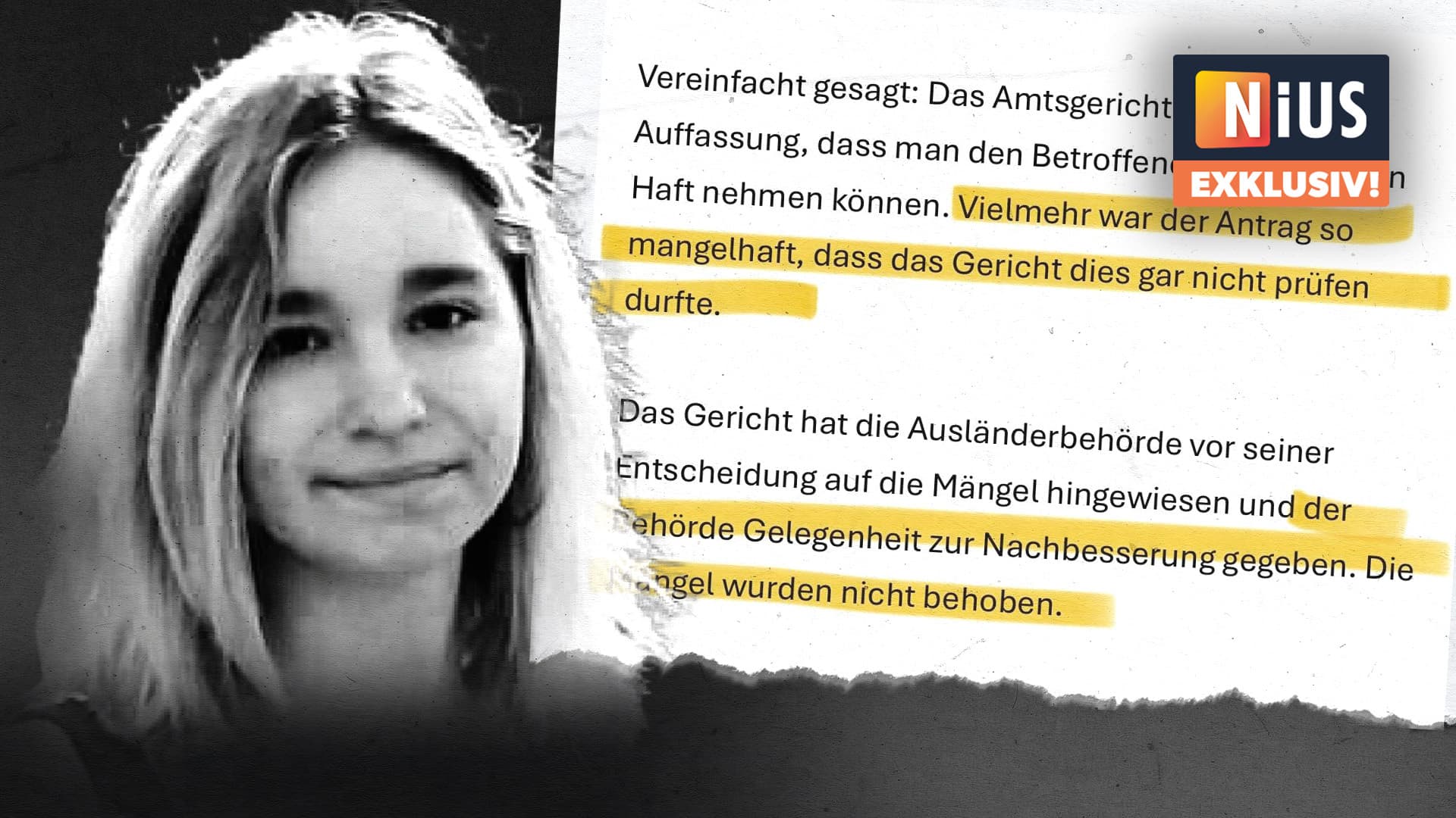 Auch Ausländerbehörde versagte: Irakischer Mädchen-Mörder kam nicht in Abschiebehaft, weil „der Antrag so mangelhaft“ war