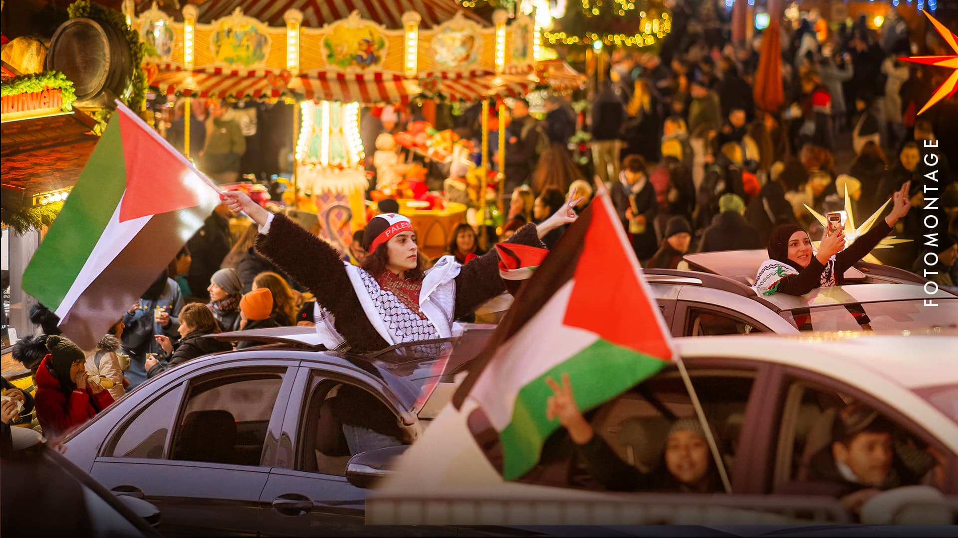 Von Berlin bis Brüssel: Palästina-Anhänger bedrängen unsere Weihnachtsmärkte