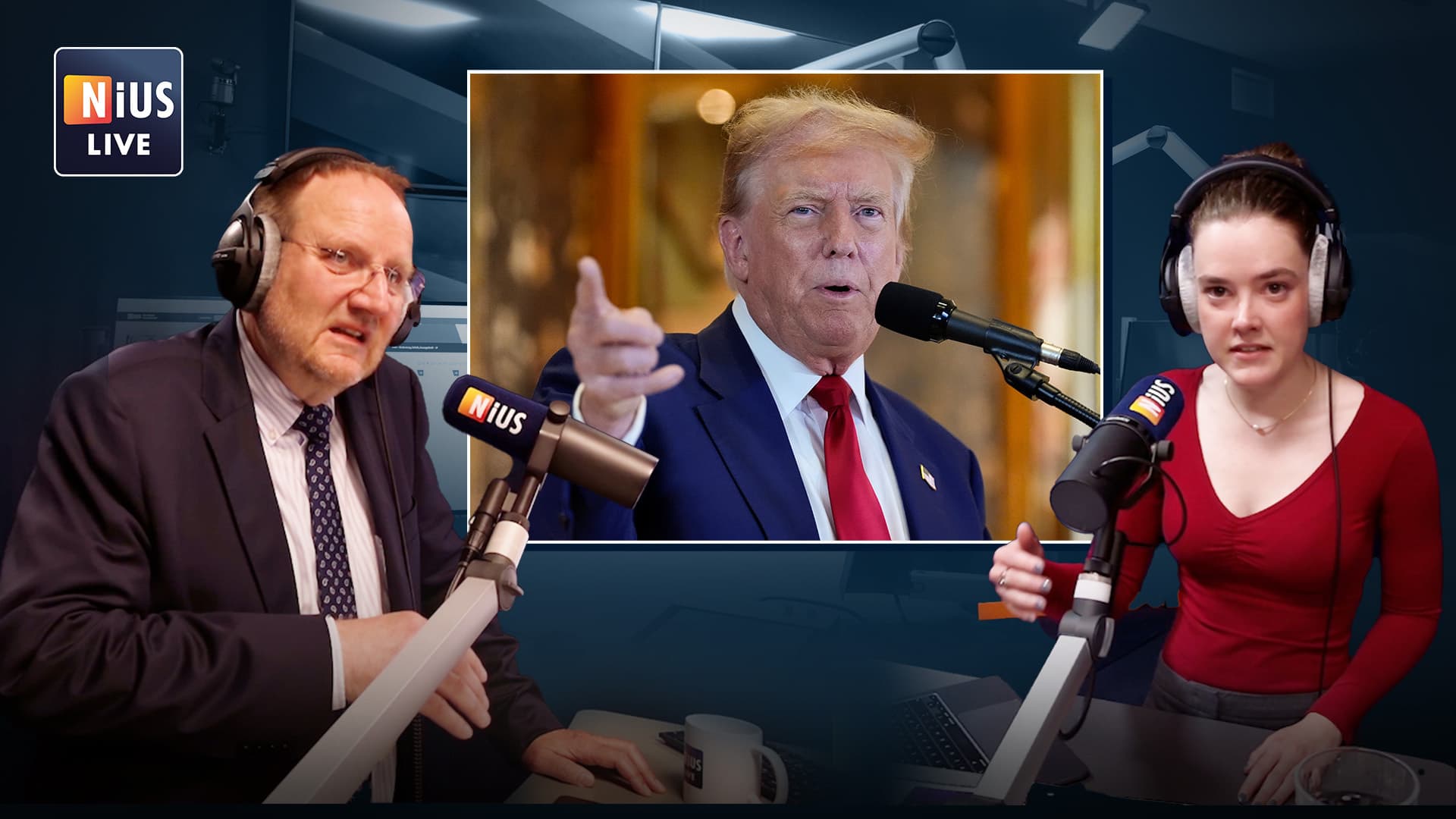 NIUS LIVE: „Staatsanwaltschaft hat Schweigegeldzahlungen bei Trump zu politischem Thema aufgeblasen”