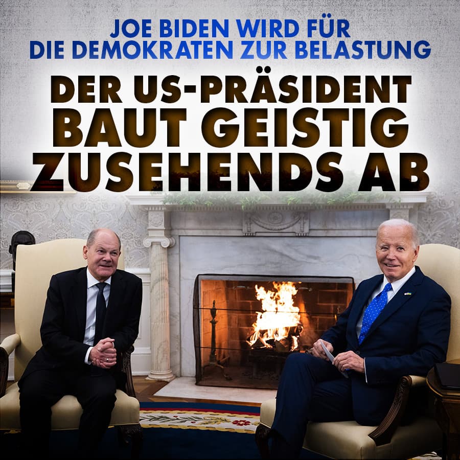 Joe Biden wird für die Demokraten zur Belastung: Der US-Präsident baut geistig zusehends ab