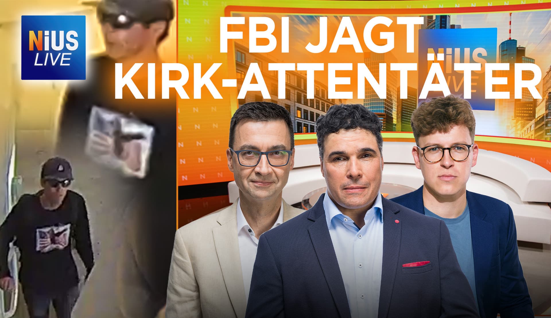 Das war NIUS Live am Freitag: FBI jagt Kirk-Attentäter