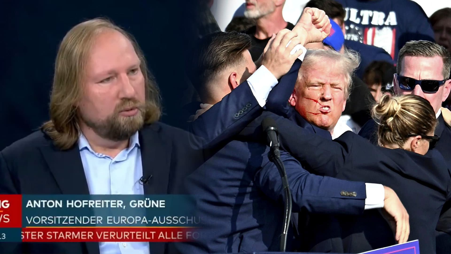 „Hauptverursacher für Polarisierung“: Grünen-Hofreiter gibt Trump Mitschuld am Attentat gegen ihn