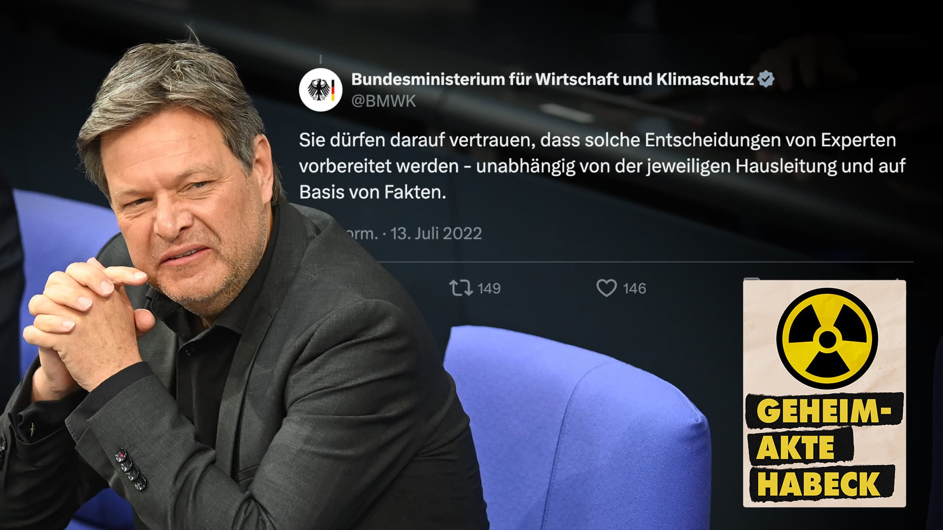 Dieser verräterische Tweet könnte Habeck stürzen!