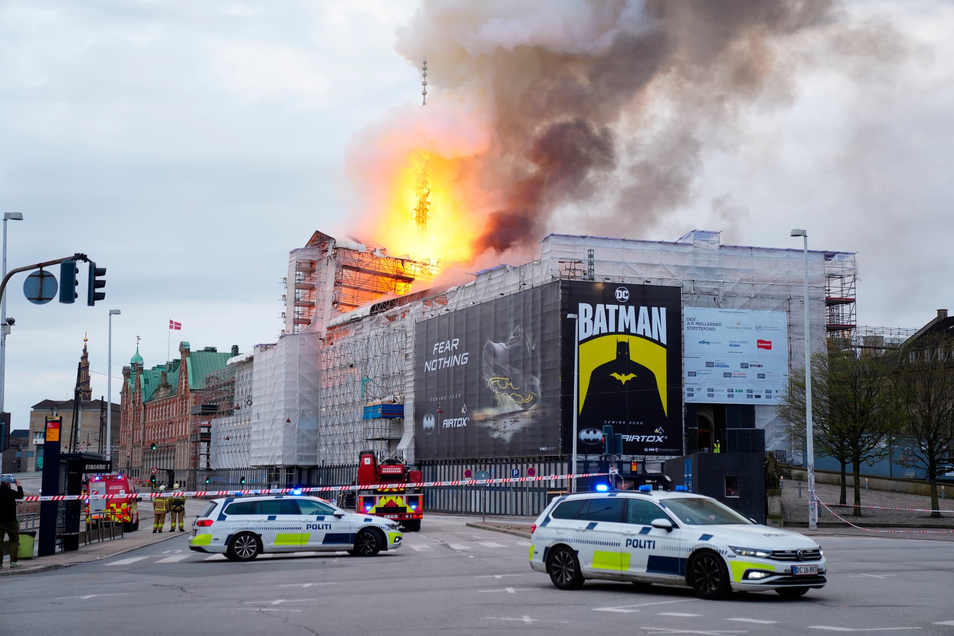 Katastrophe in Dänemark: Historische Börse in Kopenhagen in Flammen