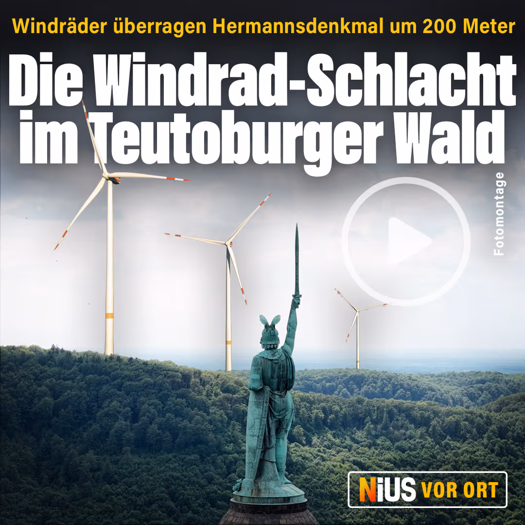 Windräder überragen Hermannsdenkmal um 200 Meter: Die Windrad-Schlacht im Teutoburger Wald