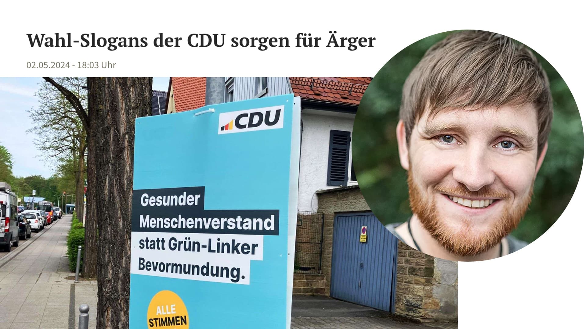 Stuttgarter Grünen-Chef: „Gesunder Menschenverstand“ soll jetzt rechtsextrem sein