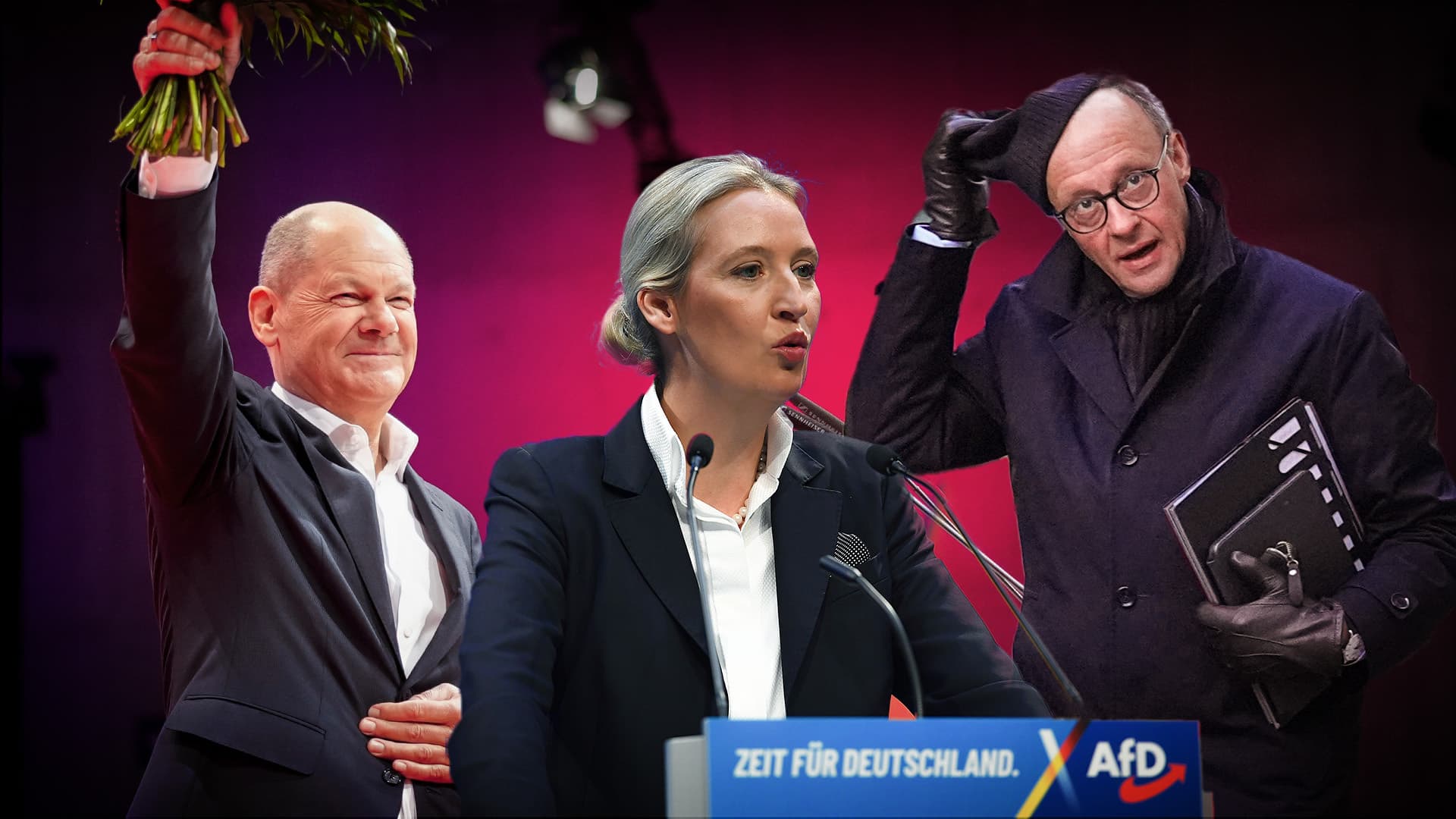 Harter Sonntagstrend für die Union: AfD schon gefährlich nah – Scholz glaubt weiter an SPD-Wahlsieg