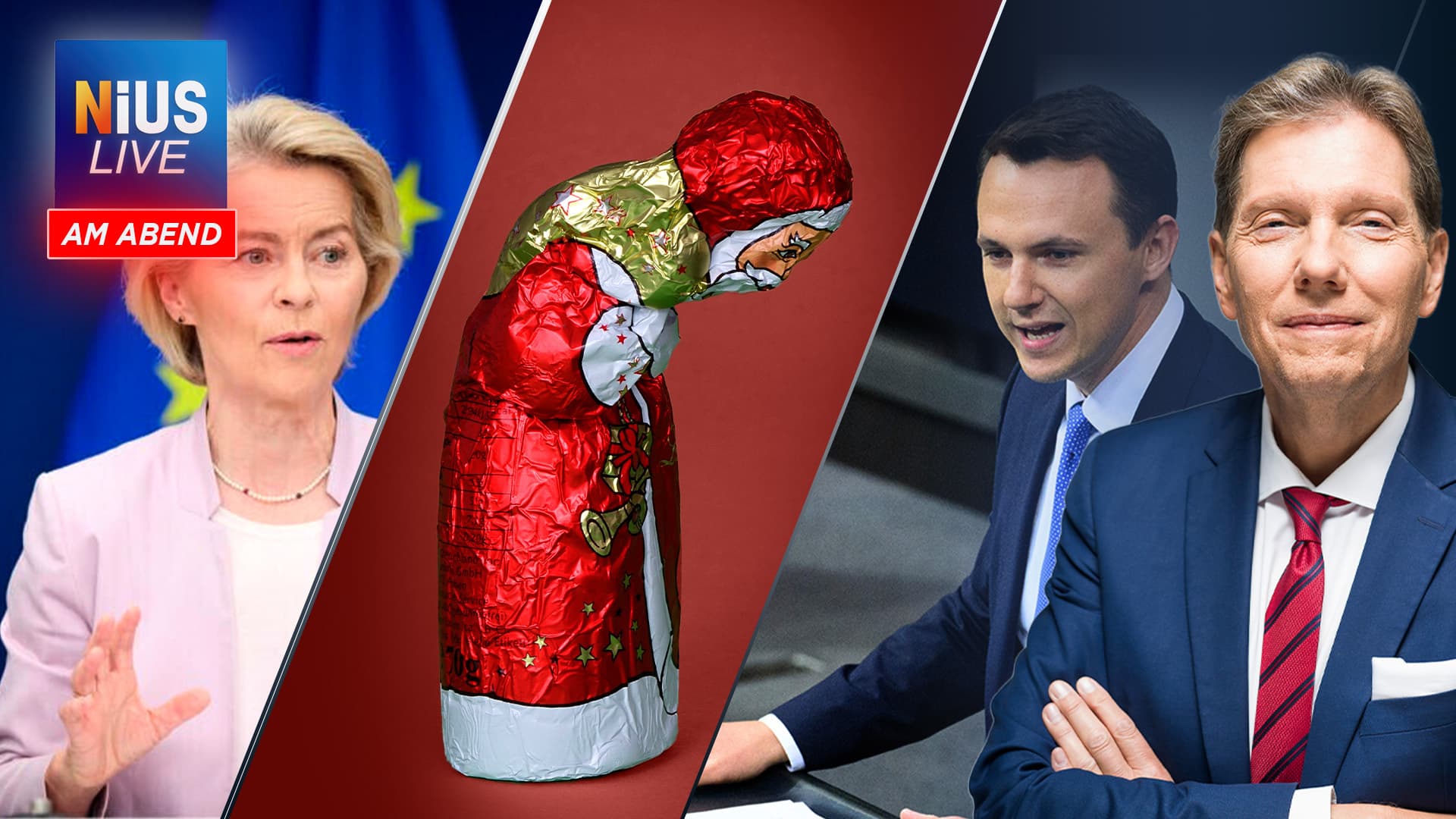 Das war NIUS Live am Abend: Weihnachtsmänner werden teurer!