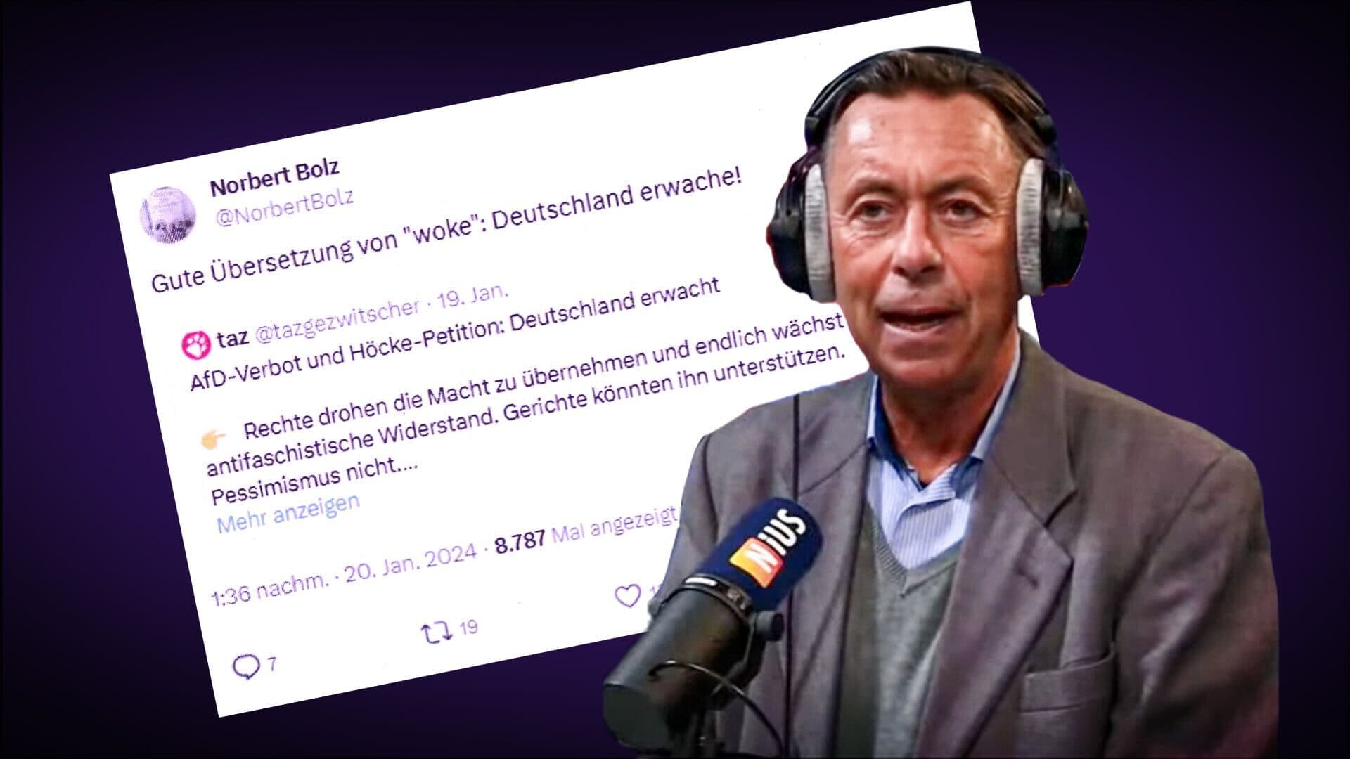 Professor Norbert Bolz im NIUS-Interview: „Es geht um Einschüchterung“