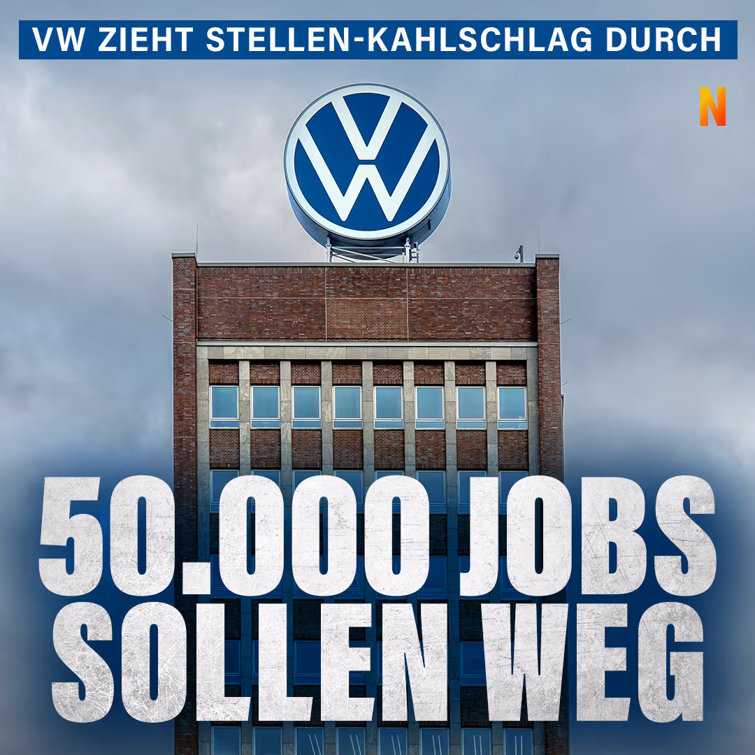 VW zieht Stellen-Kahlschlag durch: 50.000 Jobs sollen weg