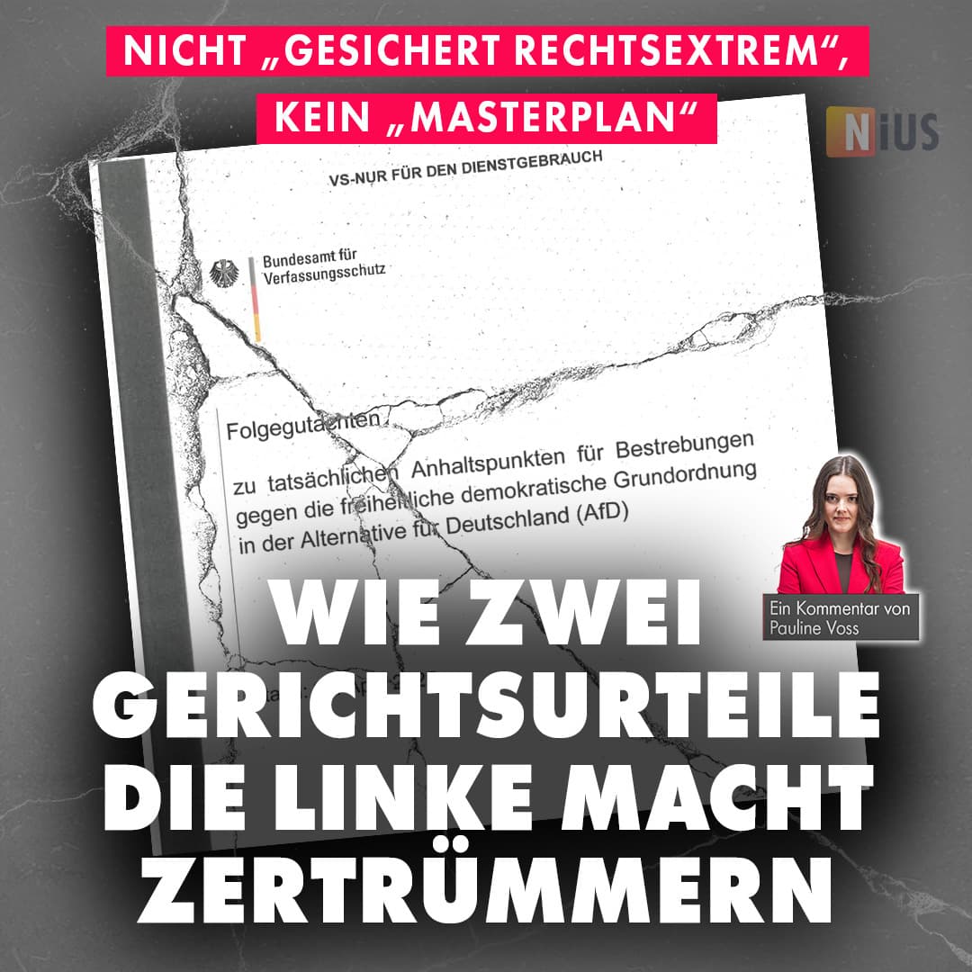 Nicht „gesichert rechtsextrem“, kein „Masterplan“: Wie zwei Gerichtsurteile die linke Macht zertrümmern