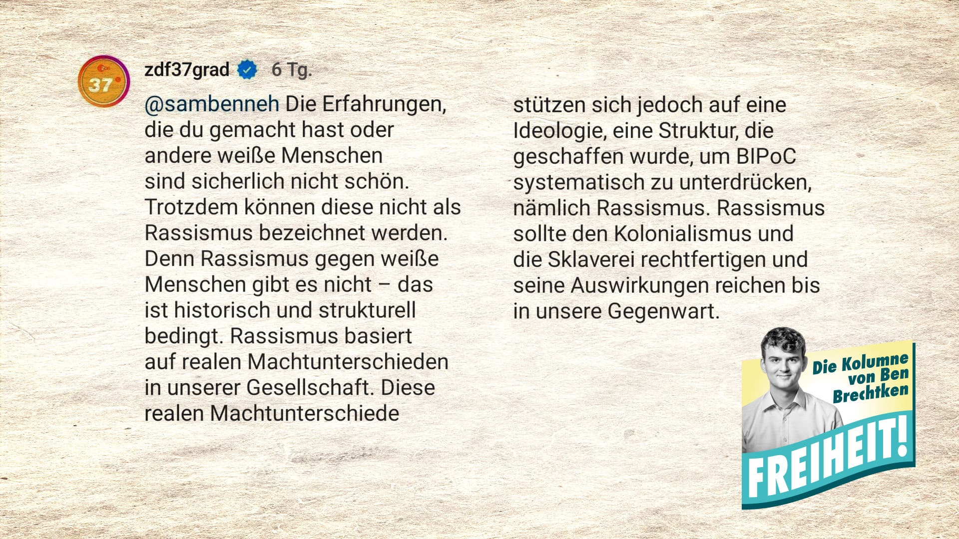 Kolonialismus, Rassismus, Sklaverei: Wie zwangsfinanzierte Linke die Geschichte verfälschen