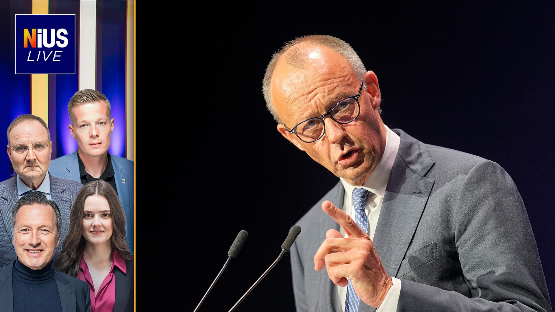 NIUS Live am Donnerstag: Merz beschimpft die Deutschen