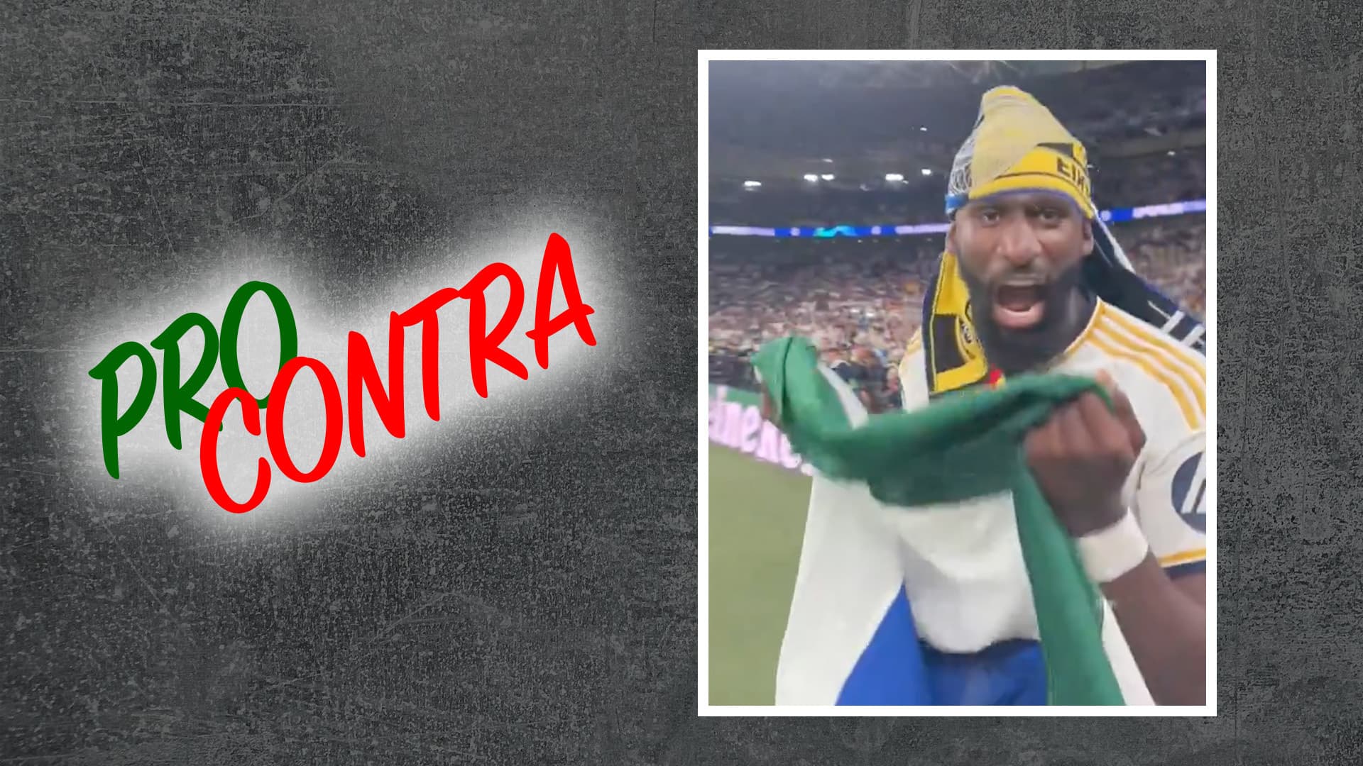Ist es in Ordnung, wenn DFB-Star Rüdiger mit einer Sierra-Leone-Flagge den Champions-League-Sieg feiert?!