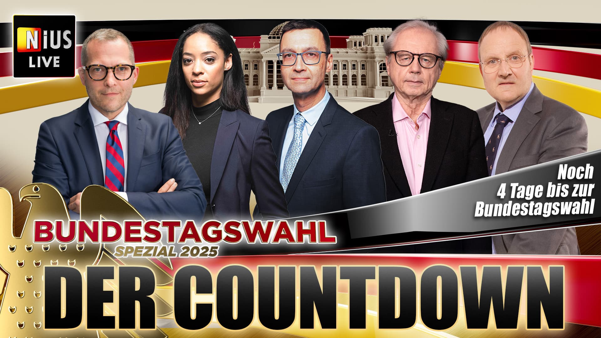 Das war NIUS Live am Mittwoch: Bundestagswahl 2025 – DER COUNTDOWN