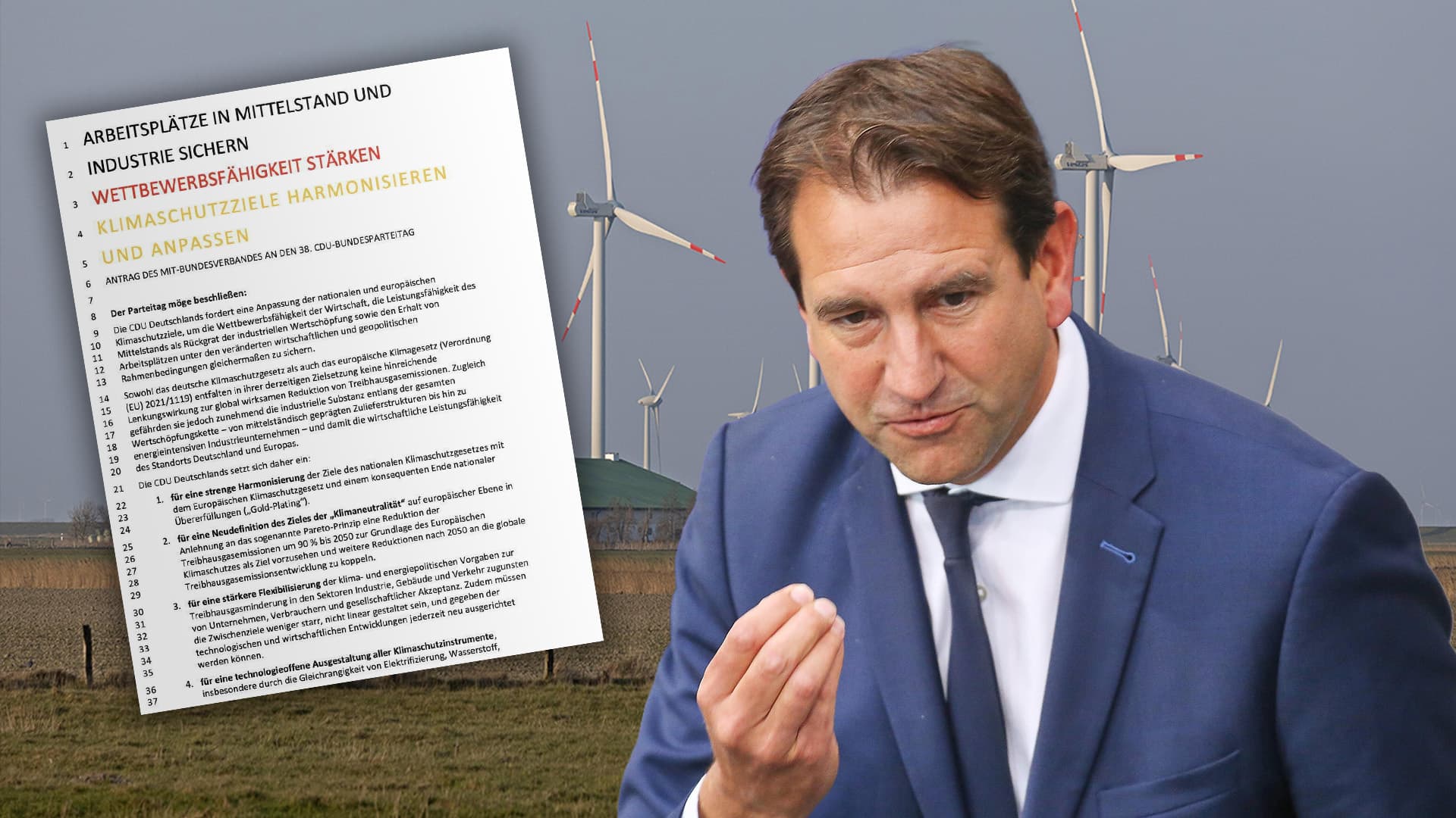 Grüner Parteiflügel setzt sich durch: Vom CDU-Antrag zur Herabsetzung der Klimaziele ist nichts mehr übrig