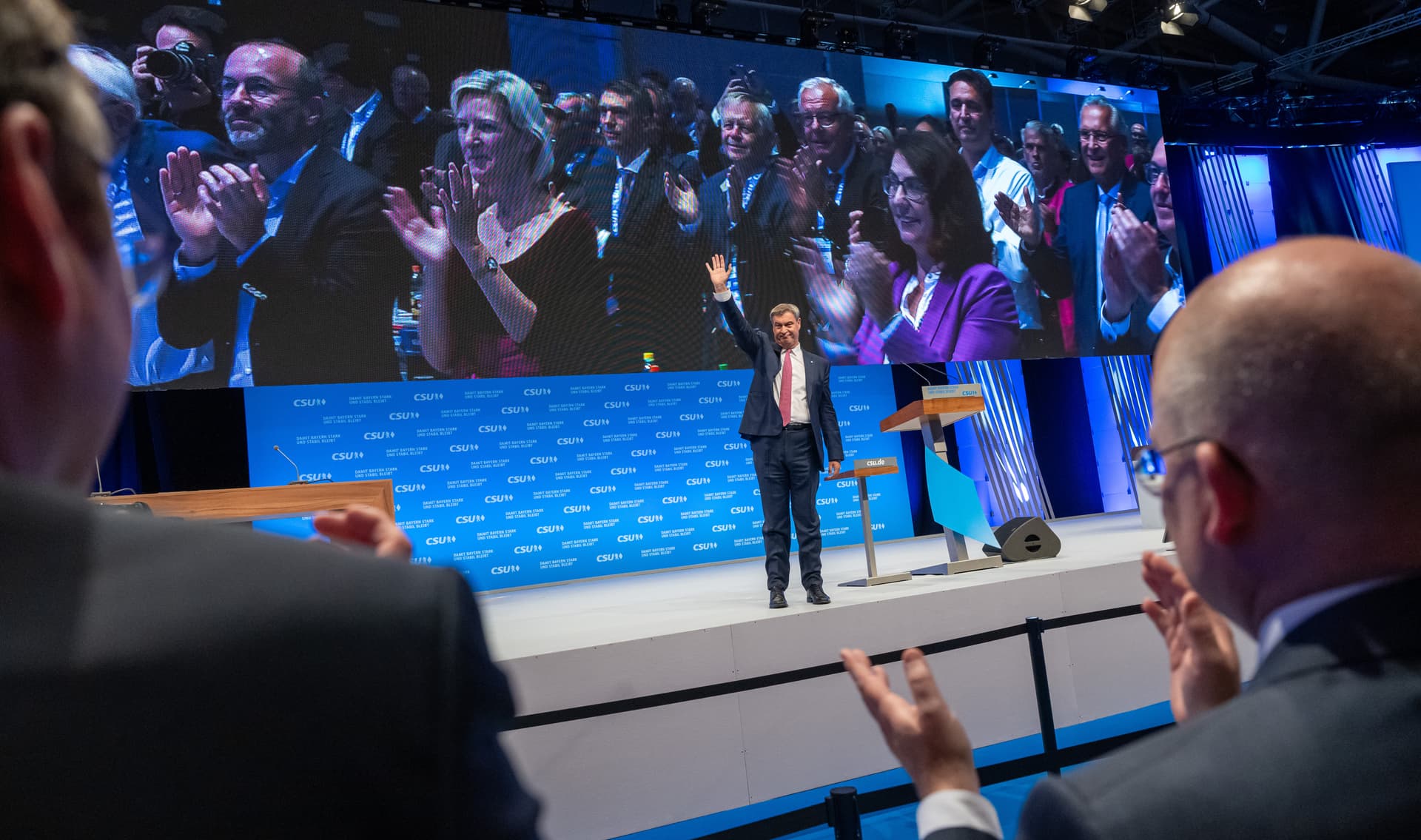 96,5 Prozent: Parteitag bestätigt Söder als CSU-Chef mit Rekord-Votum