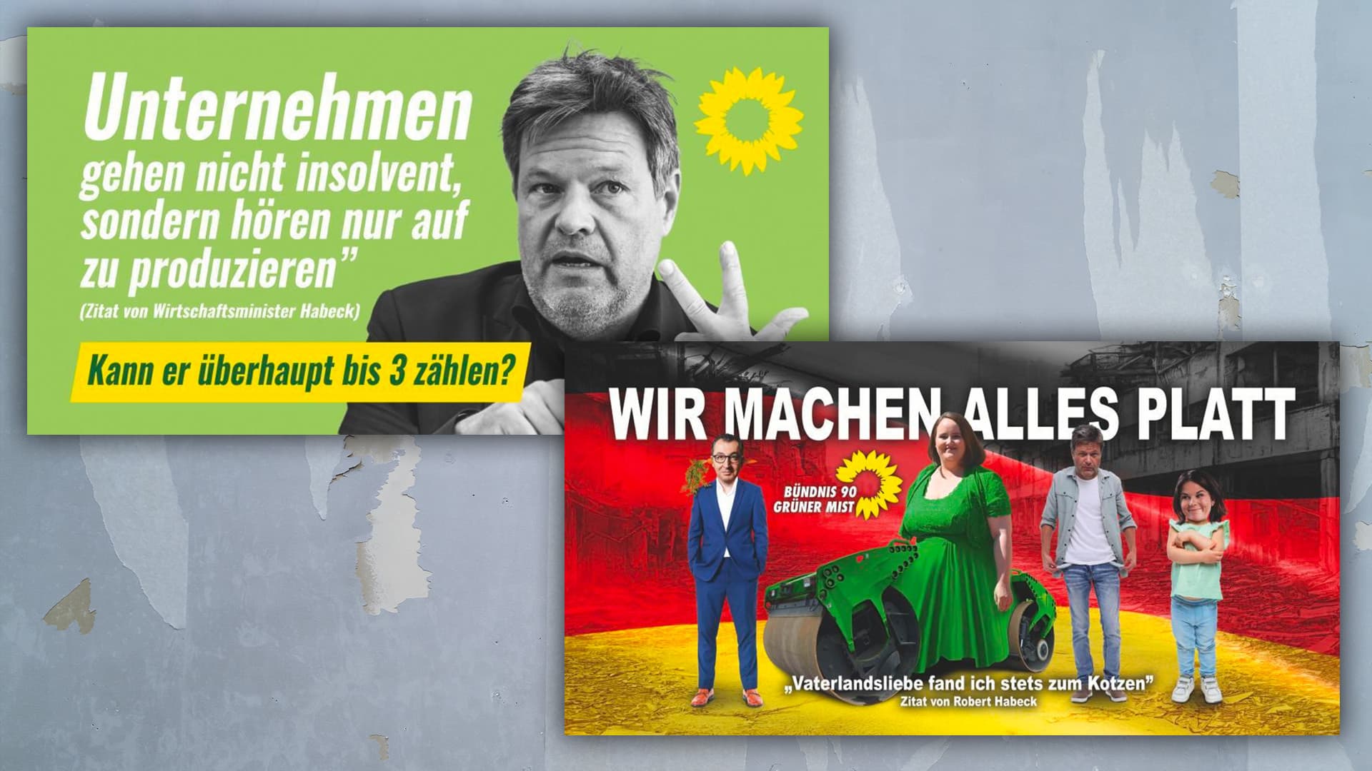 Strafbefehl in Bayern: Diese Anti-Grünen-Plakate sollen jetzt strafbar sein in Deutschland!