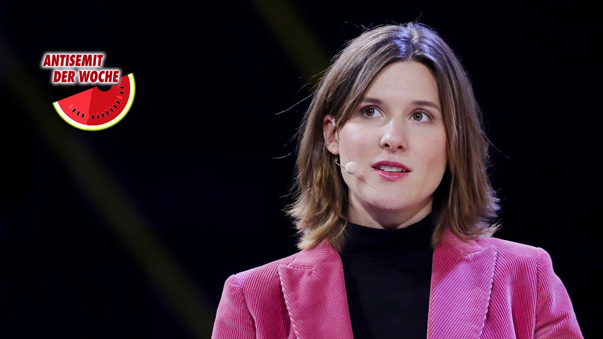 Antisemit der Woche: Sophie von der Tann relativiert den 7. Oktober und wird für ihre „Haltung” ausgezeichnet
