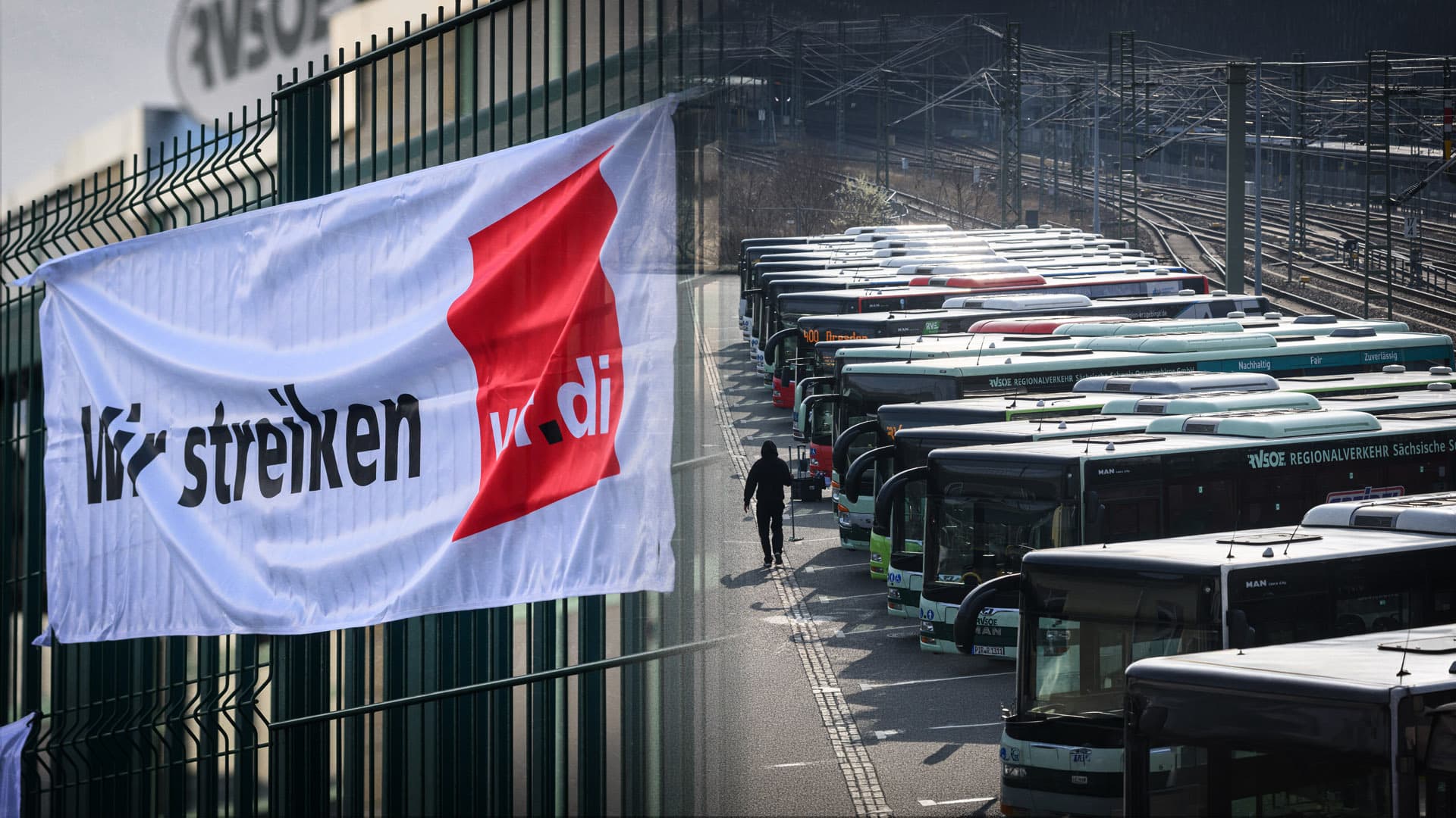 Verdi kündigt Nahverkehr-Streiks am Donnerstag in mindestens fünf Bundesländern an