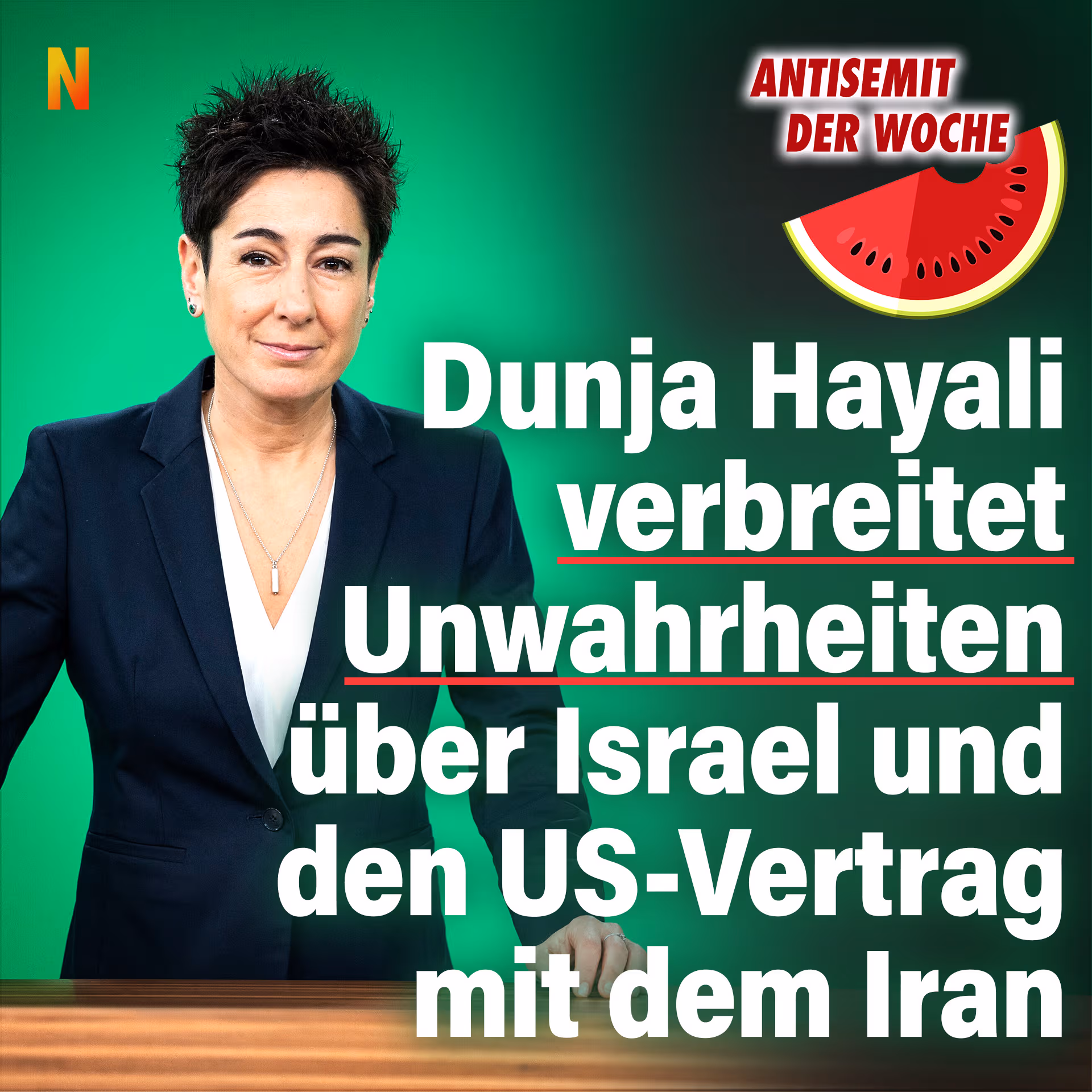 Antisemit der Woche: Dunja Hayali verbreitet Unwahrheiten über Israel und den US-Vertrag mit dem Iran