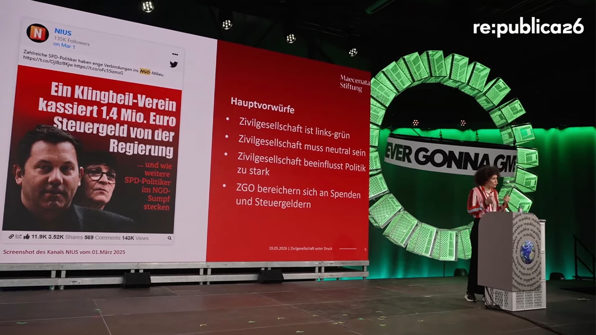 Kampf gegen die Meinungsfreiheit: Wie NGOs auf der re:publica gegen unliebsame Meinungen mobilisieren