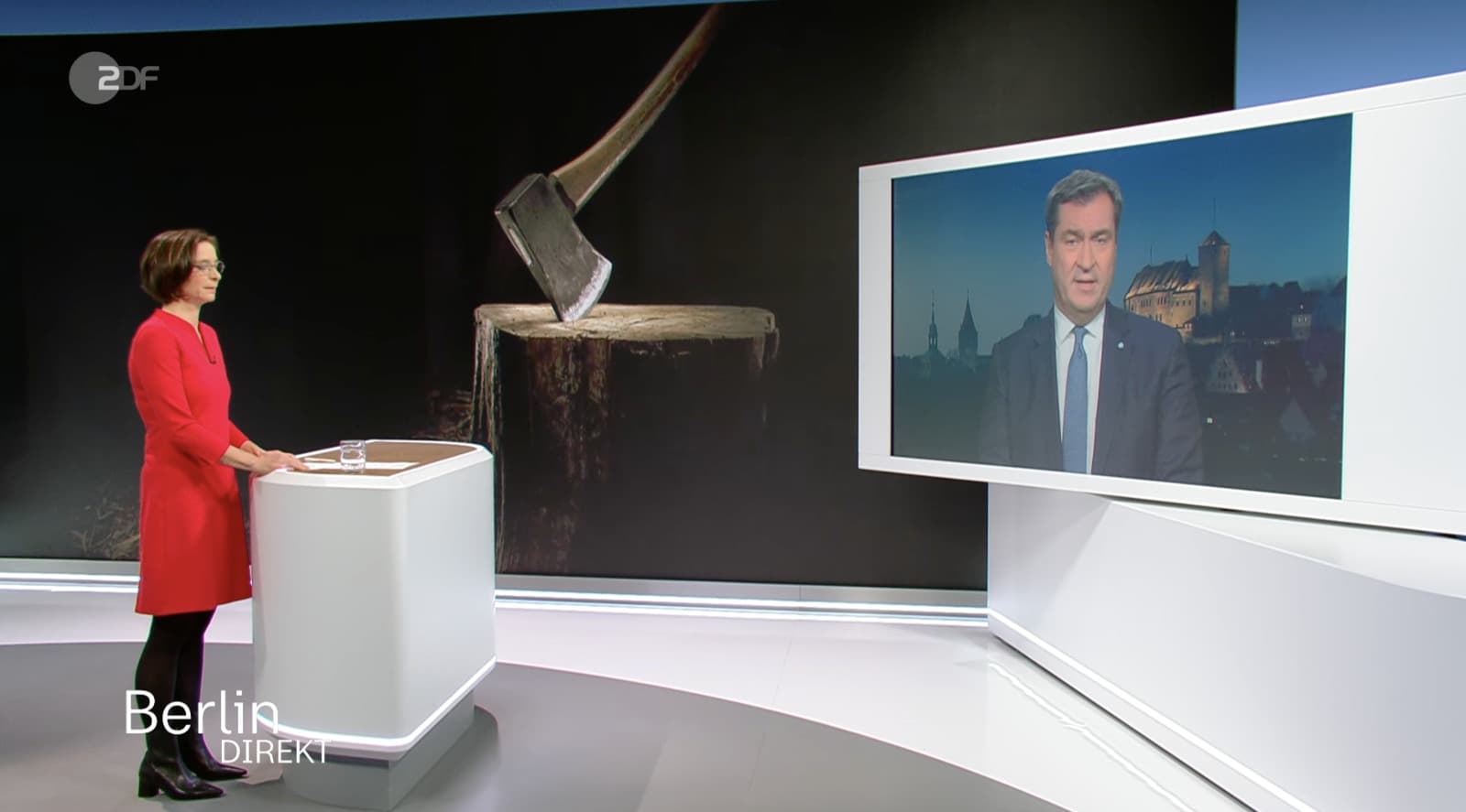 Weil er Widerworte hatte: ZDF-Moderatorin würgt Söder mitten im Satz ab!