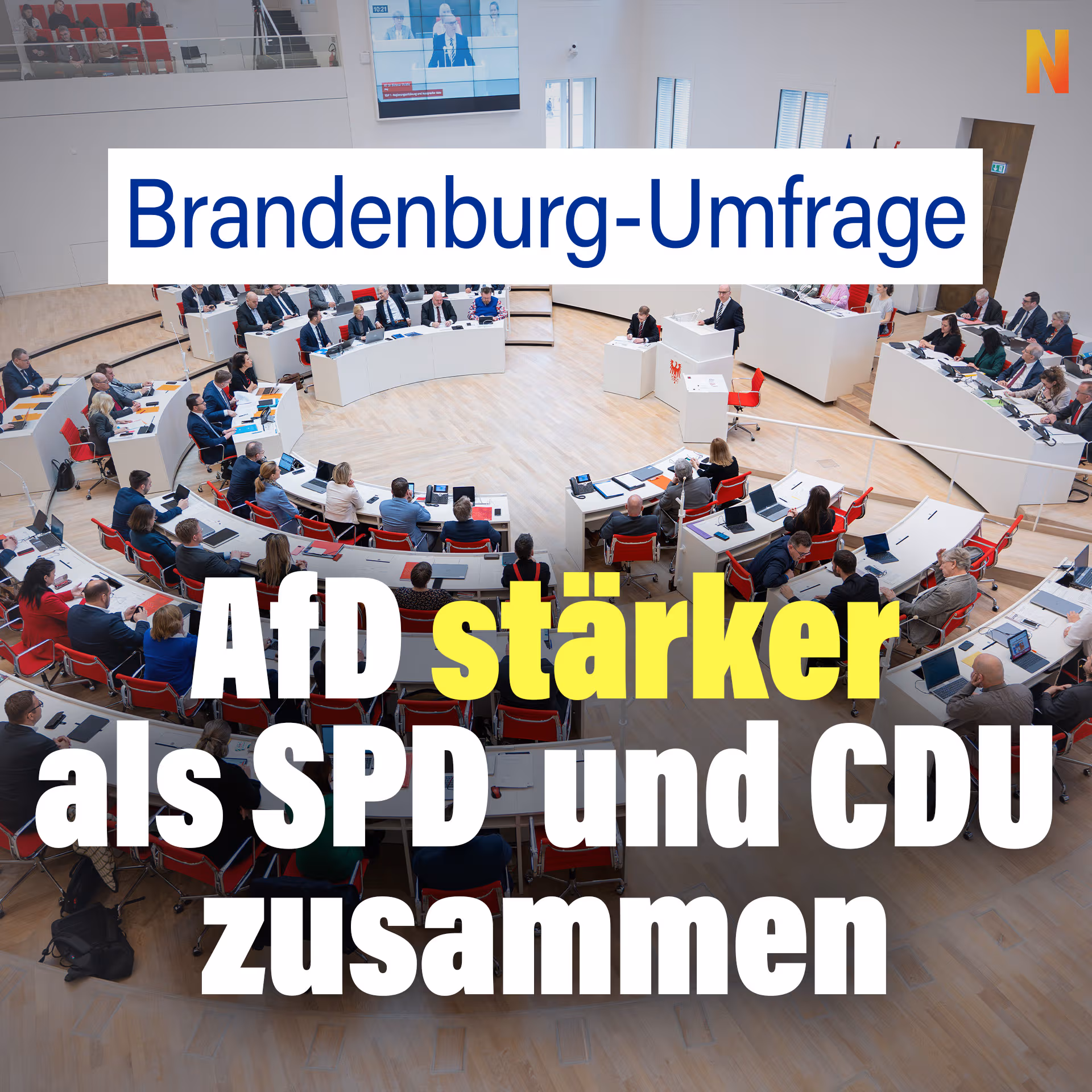 Brandenburg-Umfrage: AfD stärker als SPD und CDU zusammen