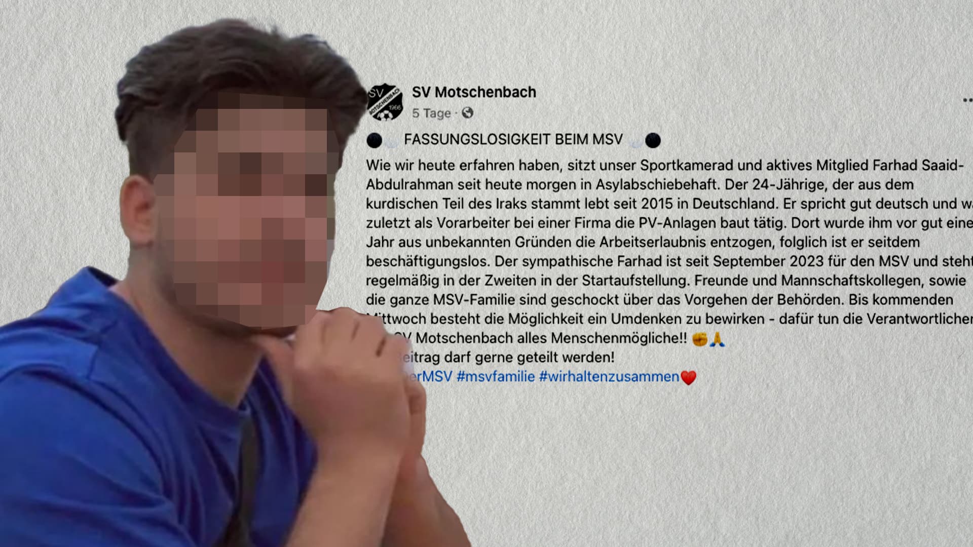 Ausreisepflichtig seit 2019, ohne Pass, 13 Drogendelikte: Wie sich ein fränkischer Fußballverein gegen die Abschiebung eines Kriminellen stemmte