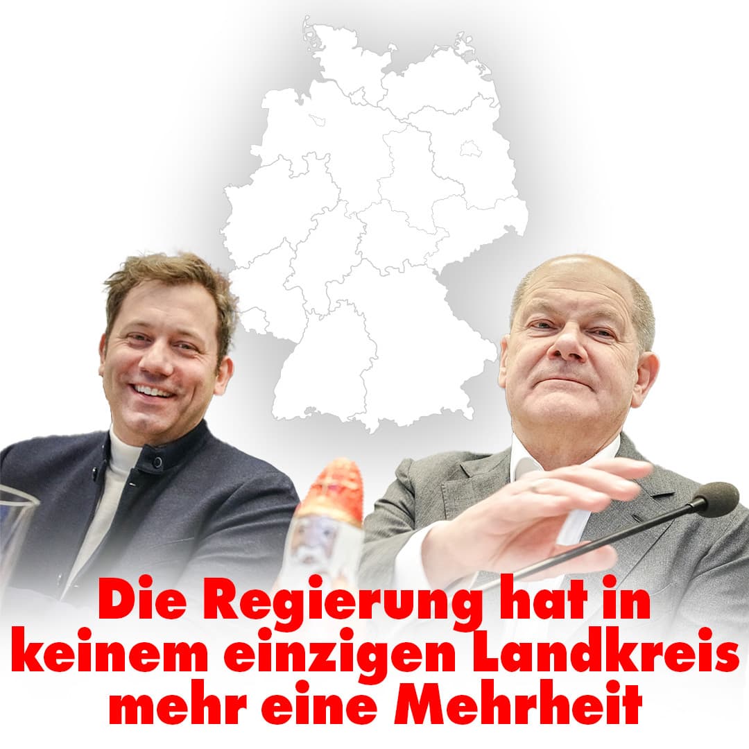 Die Regierung hat in keinem einzigen Landkreis mehr eine Mehrheit