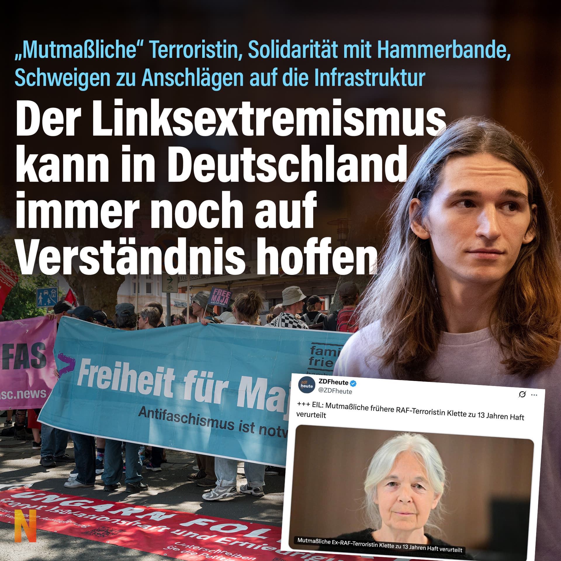 Der Linksextremismus kann in Deutschland immer noch auf Verständnis hoffen