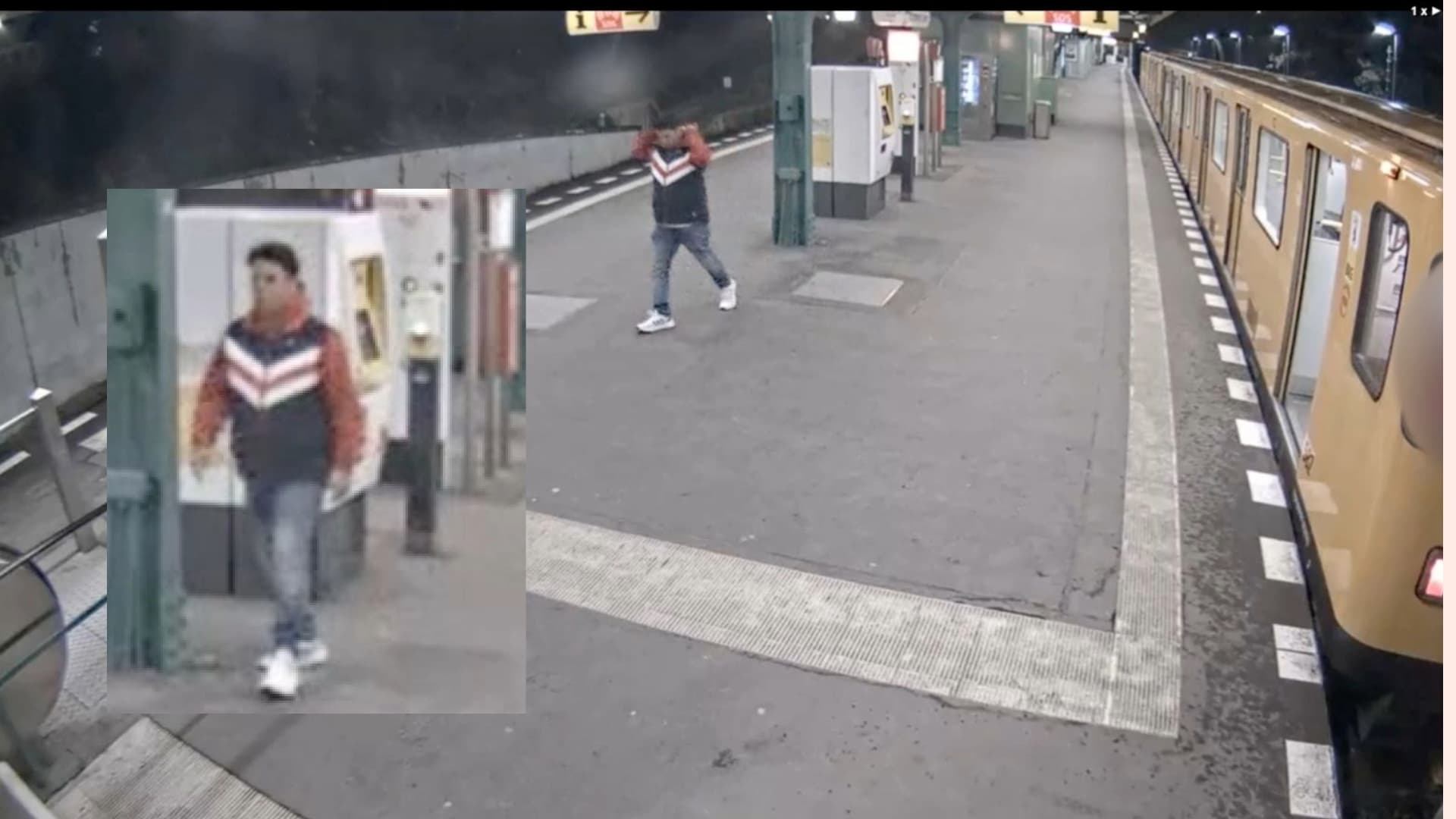 Vergewaltigung in der U-Bahn! Berliner Polizei sucht mit Videos nach Mann in Windjacke