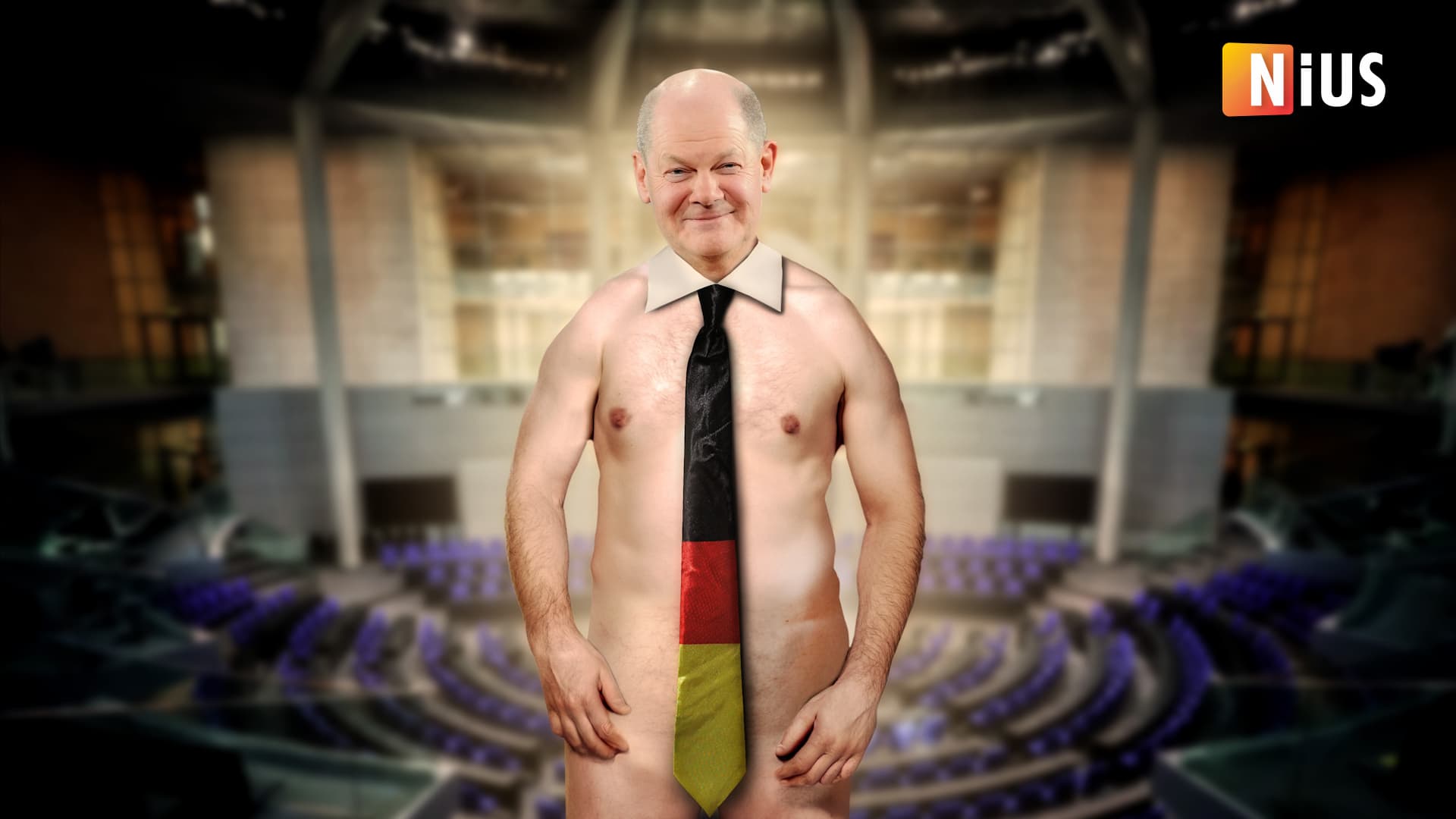 Des Kanzlers neue Kleider sind weg: Der Kanzler ist nackt