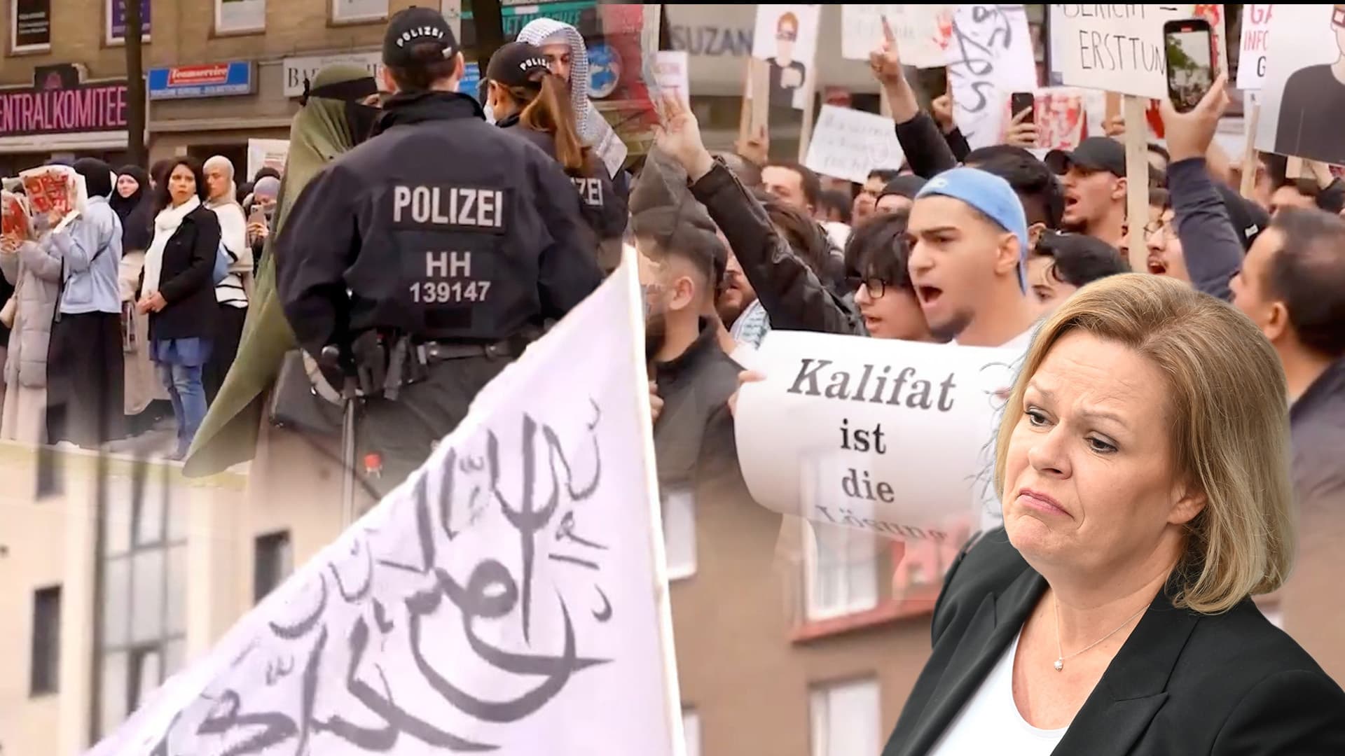 Der Islamisten-Aufmarsch ist nicht „schwer erträglich“, Frau Faeser – er ist unerträglich!